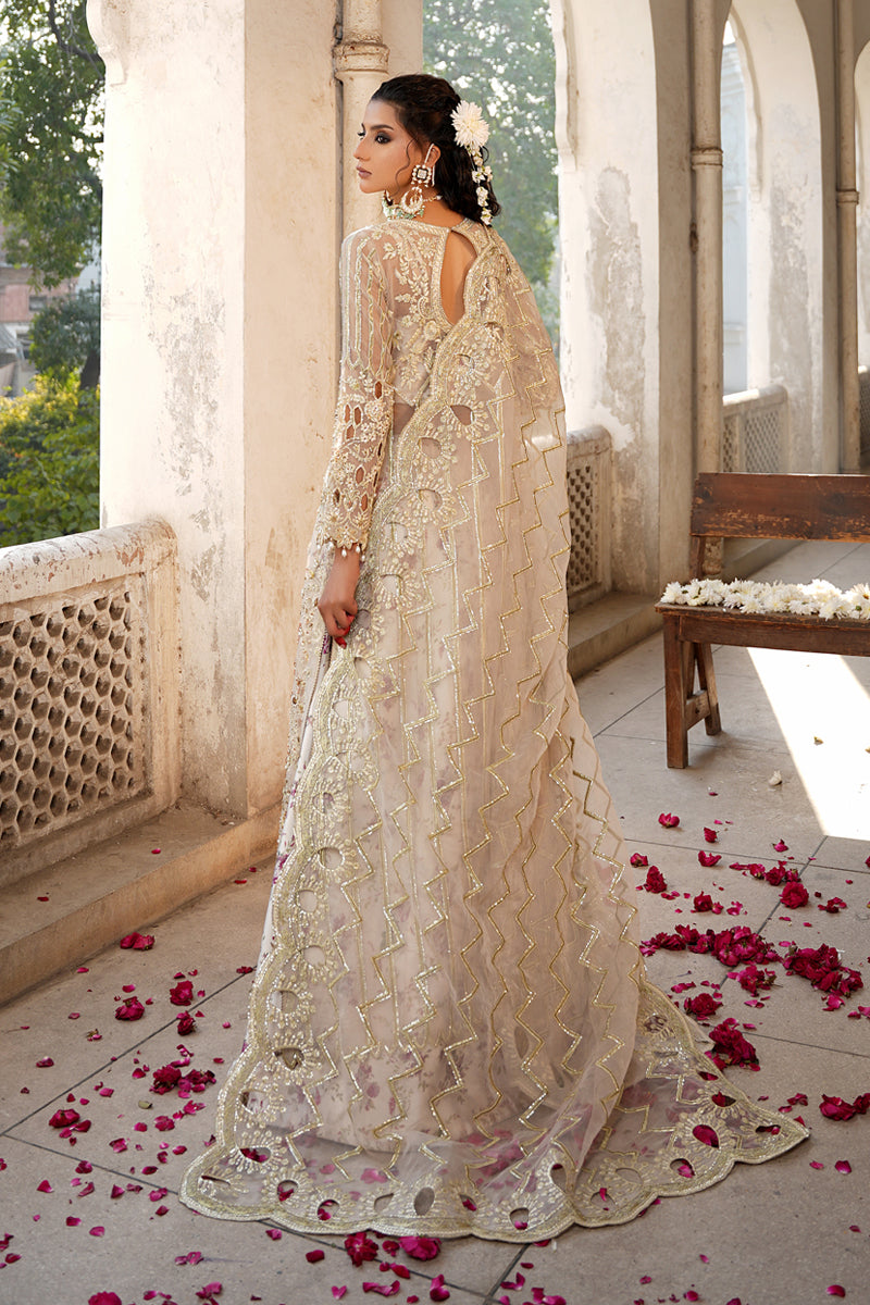 Maryams | Zeenat Luxury Formals | White Orchid - Z-01 - Official Maryams stockist in UK - Sakeena London