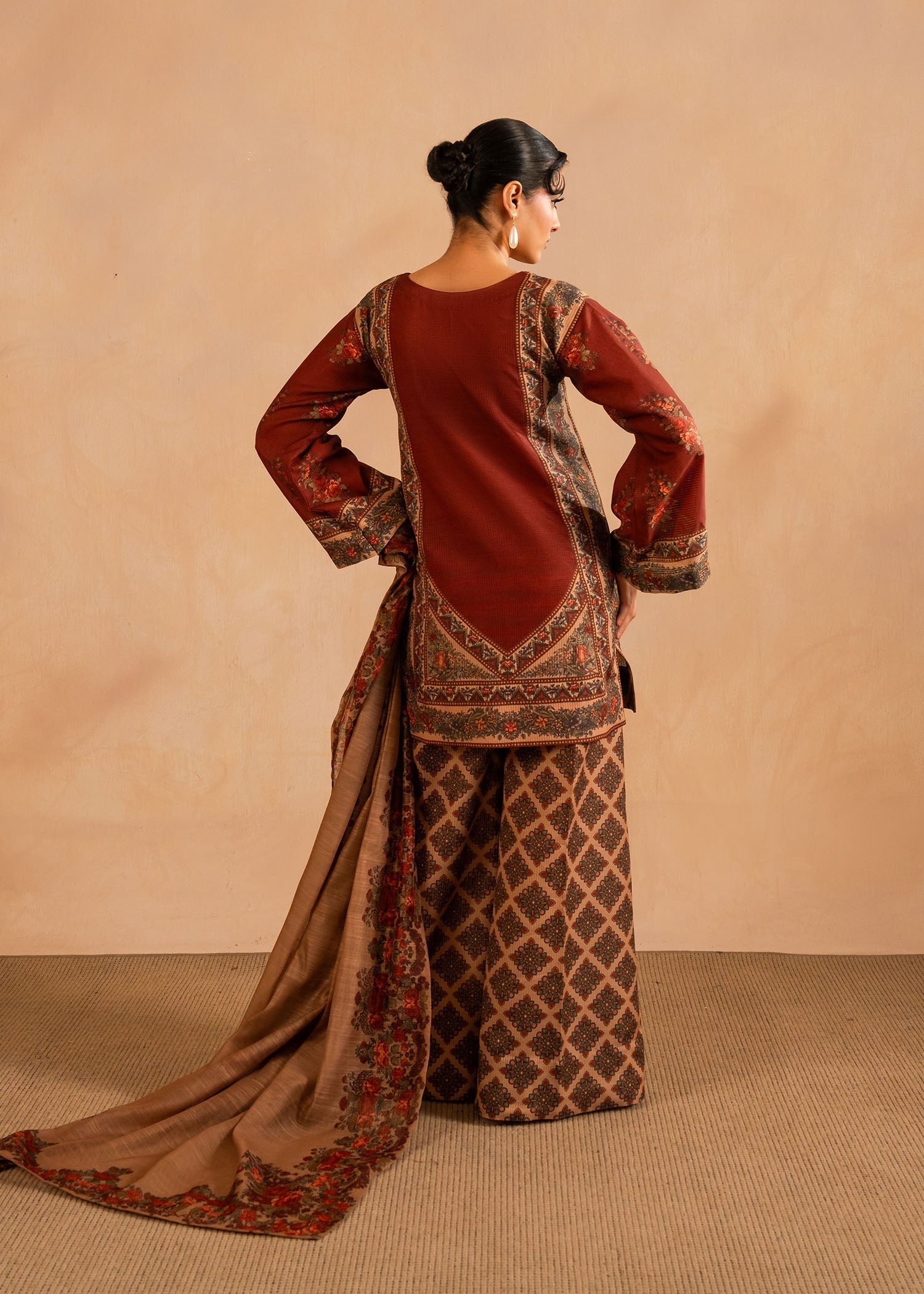 Maria Osama Khan | Retro Lawn 25 | Berra - Official Maria Osama Khan stockist in UK - Sakeena London