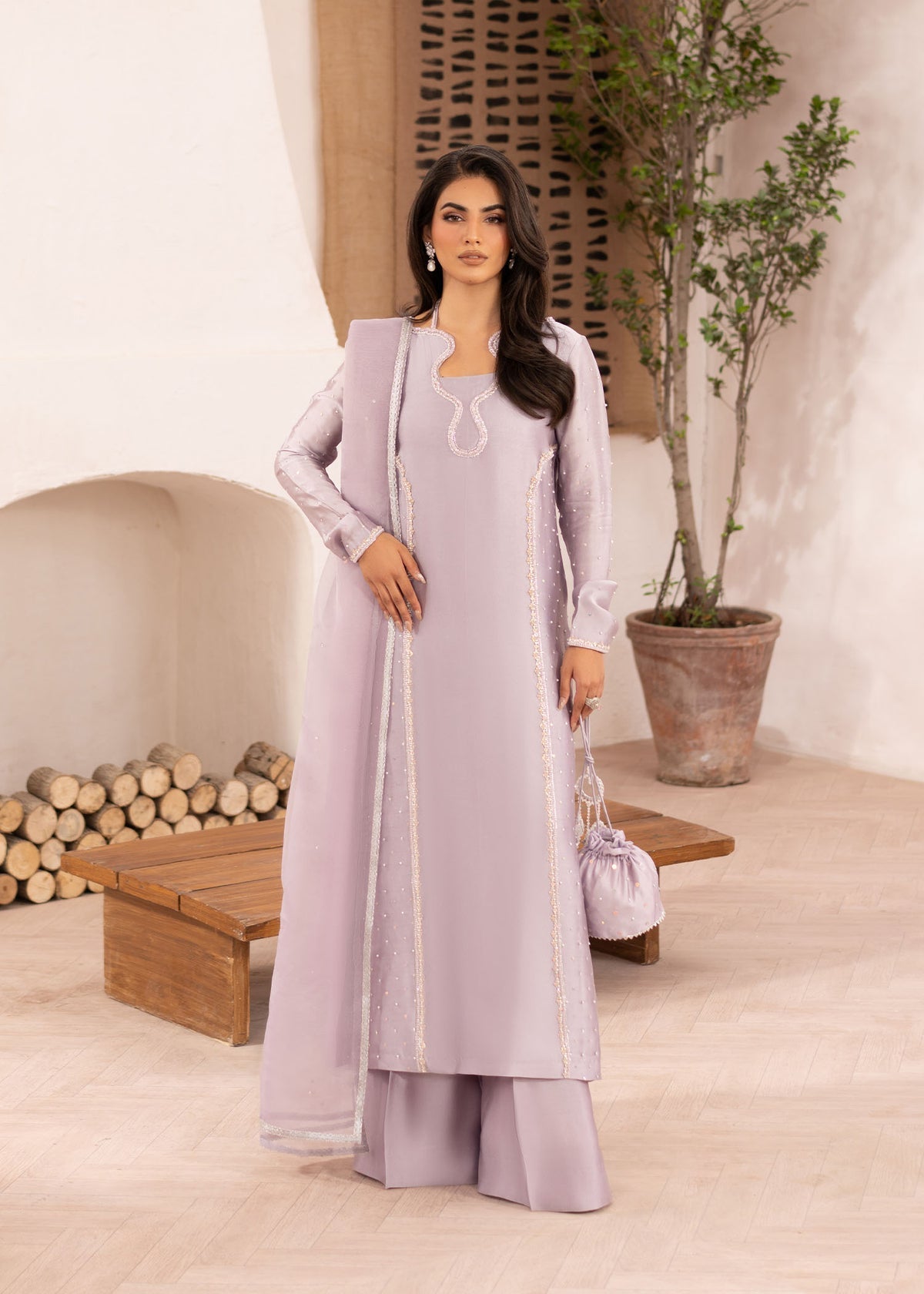 Dastoor | Rania Luxury Pret 25 | Aster - Official Dastoor stockist in UK - Sakeena London