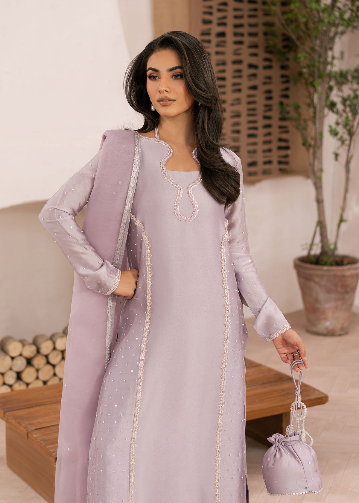 Dastoor | Rania Luxury Pret 25 | Aster - Official Dastoor stockist in UK - Sakeena London