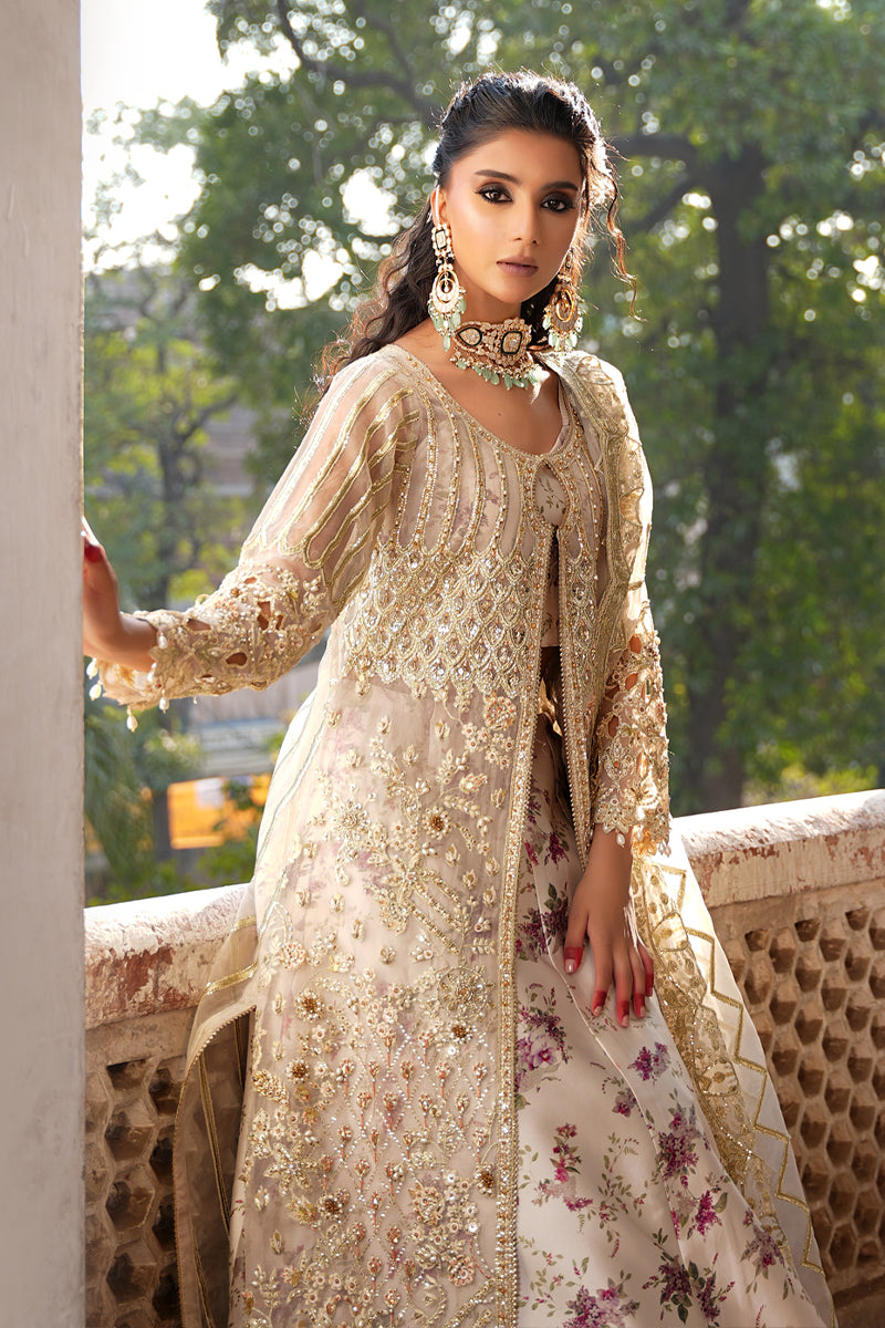 Maryams | Zeenat Luxury Formals | White Orchid - Z-01 - Official Maryams stockist in UK - Sakeena London