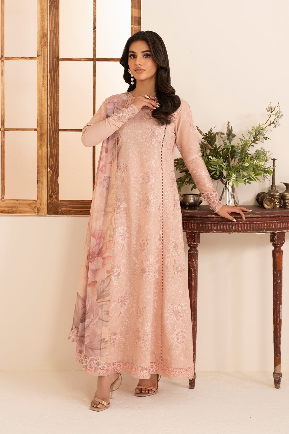 Zarif | Lamhay Luxury Eid Lawn 25 | 10 AREEBAH - Official Zarif stockist in UK - Sakeena London