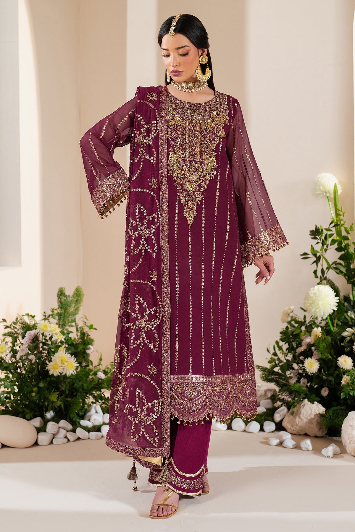 Alizeh | Handcrafted Eid Edit 25 | AF-HM-4034-Dusk - Official Alizeh stockist in UK - Sakeena London