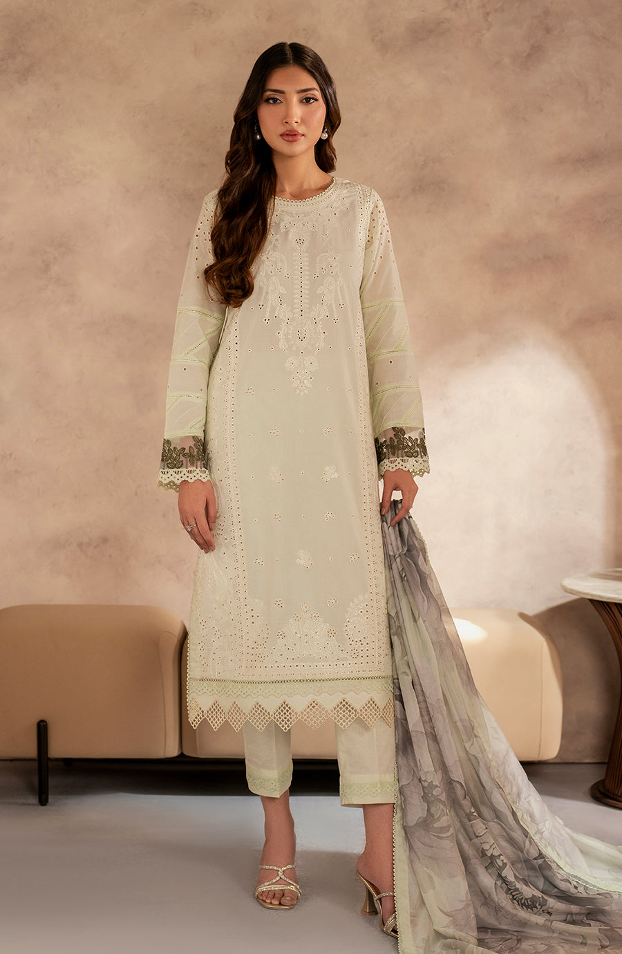 Zarif | Summer Lawn 25 | UNST-LWN-08 ROOHAL - Official Zarif stockist in UK - Sakeena London
