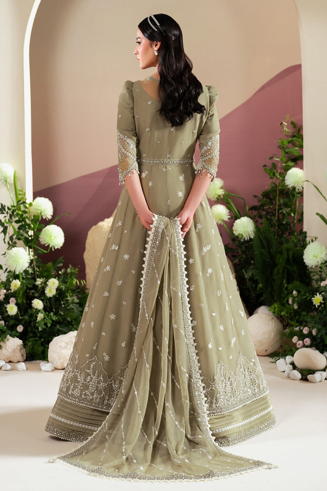 Alizeh | Handcrafted Eid Edit 25 | AF-HM-4040-Tunic - Official Alizeh stockist in UK - Sakeena London