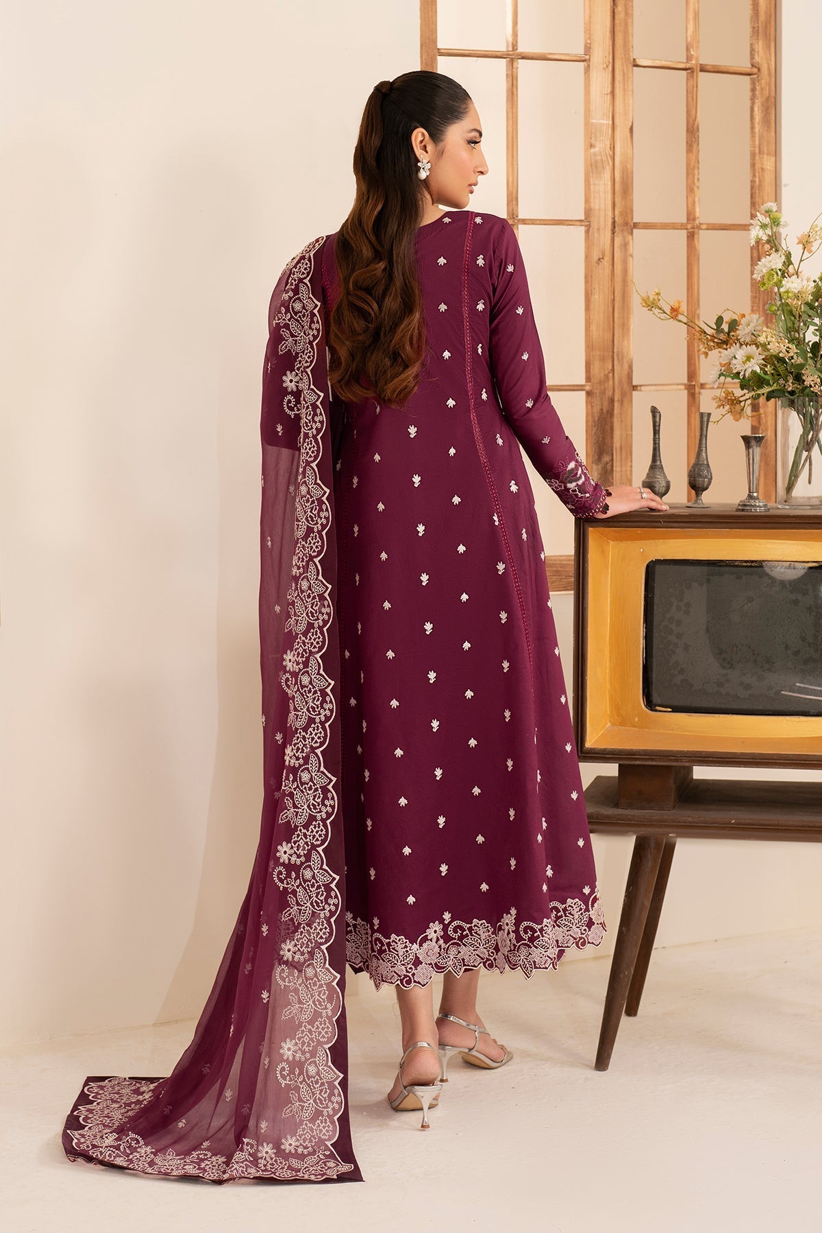 Zarif | Lamhay Luxury Eid Lawn 25 | 08 TEHMEEN - Official Zarif stockist in UK - Sakeena London
