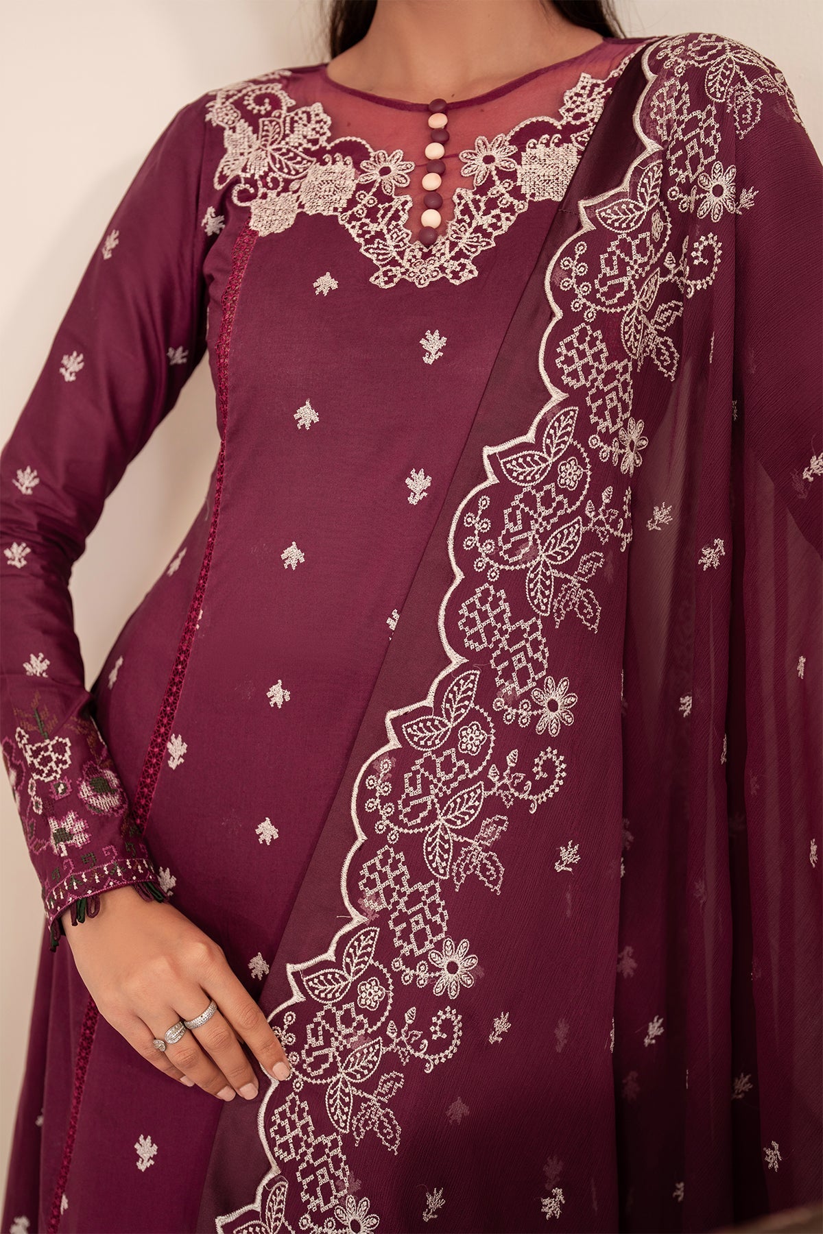 Zarif | Lamhay Luxury Eid Lawn 25 | 08 TEHMEEN - Official Zarif stockist in UK - Sakeena London