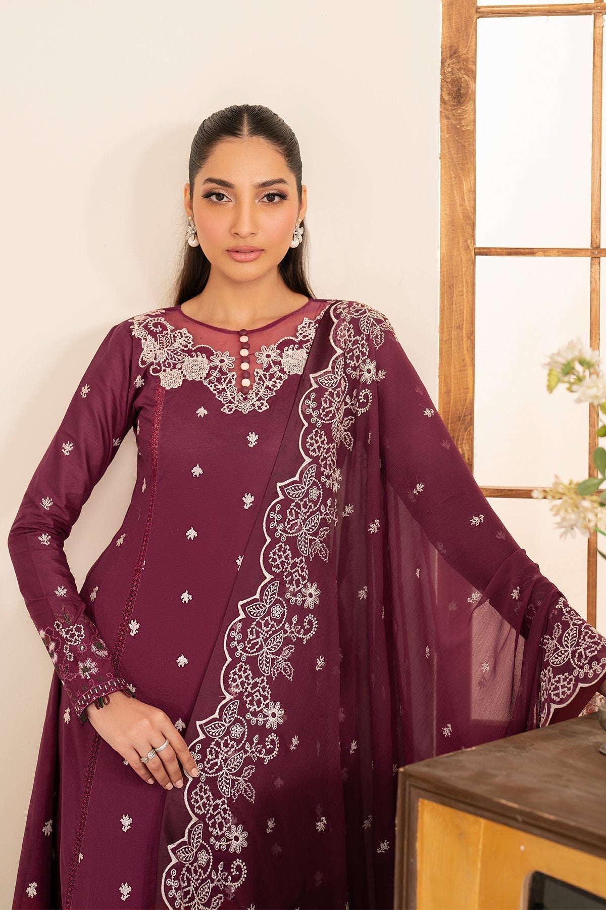 Zarif | Lamhay Luxury Eid Lawn 25 | 08 TEHMEEN - Official Zarif stockist in UK - Sakeena London