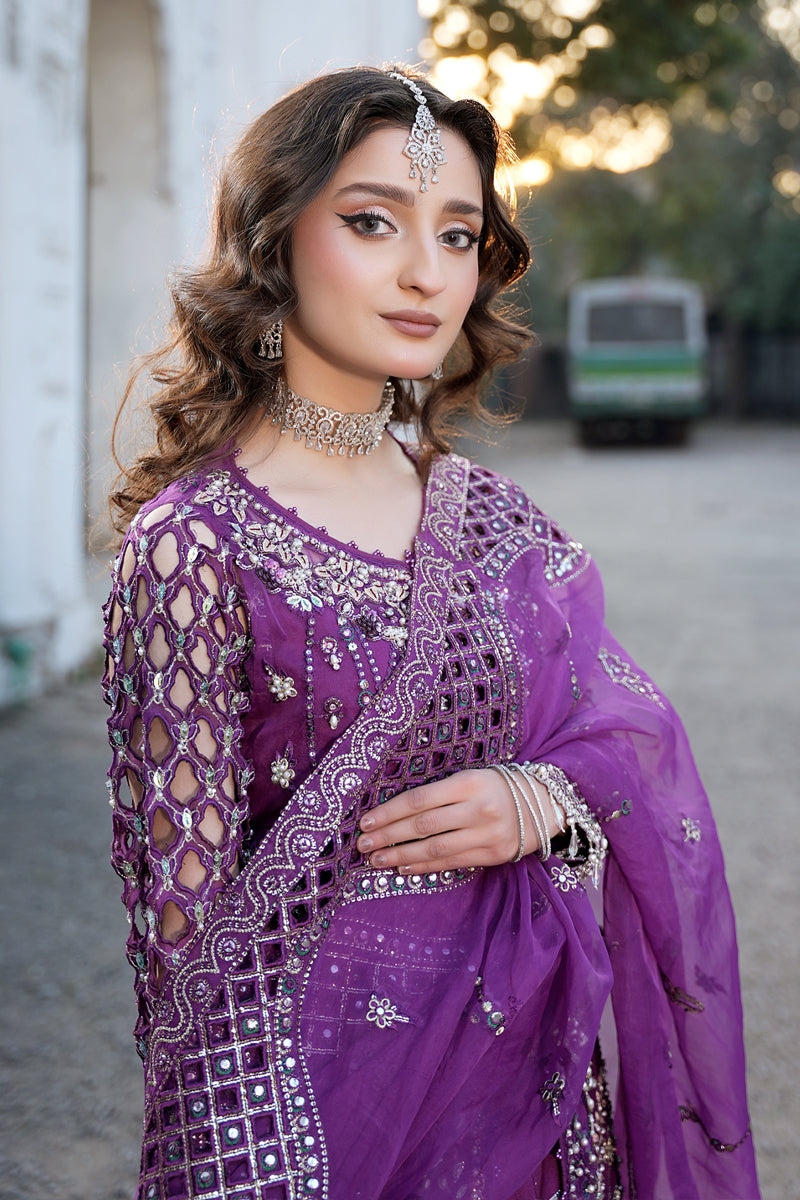 Maryams | Zeenat Luxury Formals | Crimson Bloom - Z-02 - Official Maryams stockist in UK - Sakeena London