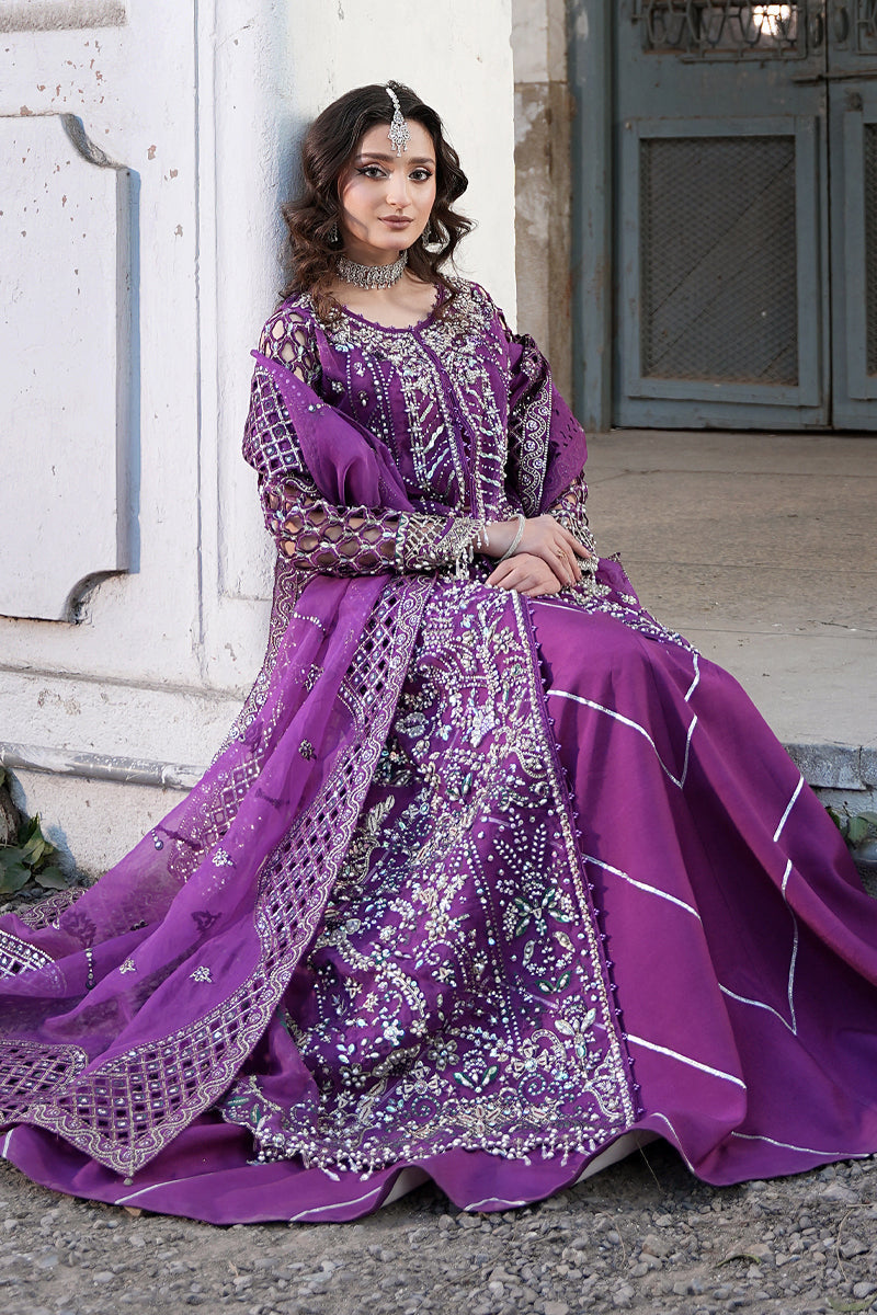 Maryams | Zeenat Luxury Formals | Crimson Bloom - Z-02 - Official Maryams stockist in UK - Sakeena London