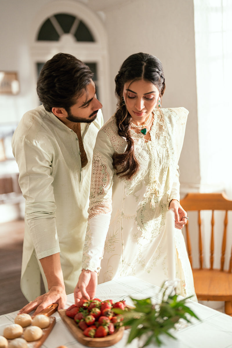 Qalamkar | Luxury Lawn Eid Edit | SB-10 Nadia - Official Qalamkar stockist in UK - Sakeena London