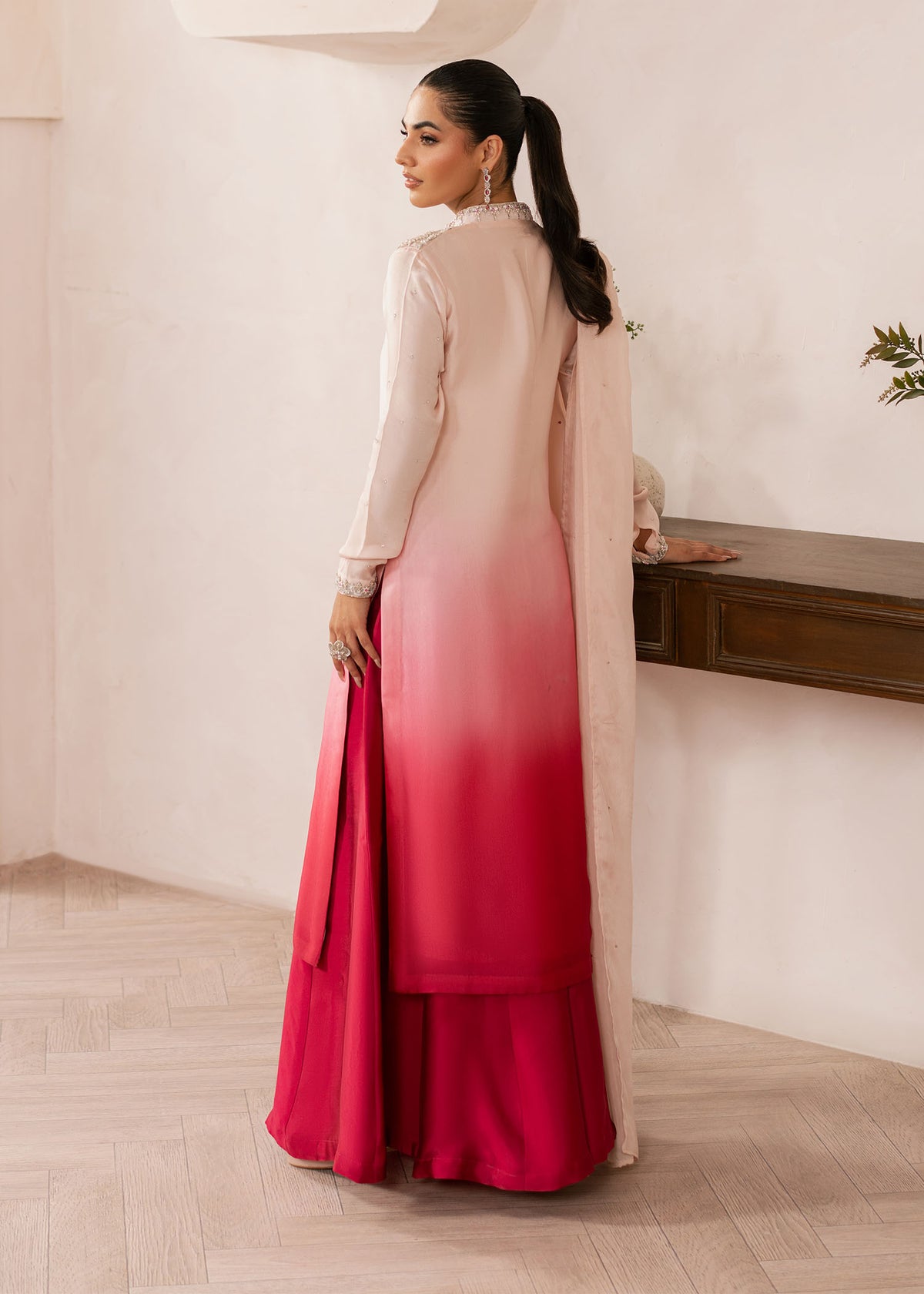 Dastoor | Rania Luxury Pret 25 | Coral - Official Dastoor stockist in UK - Sakeena London