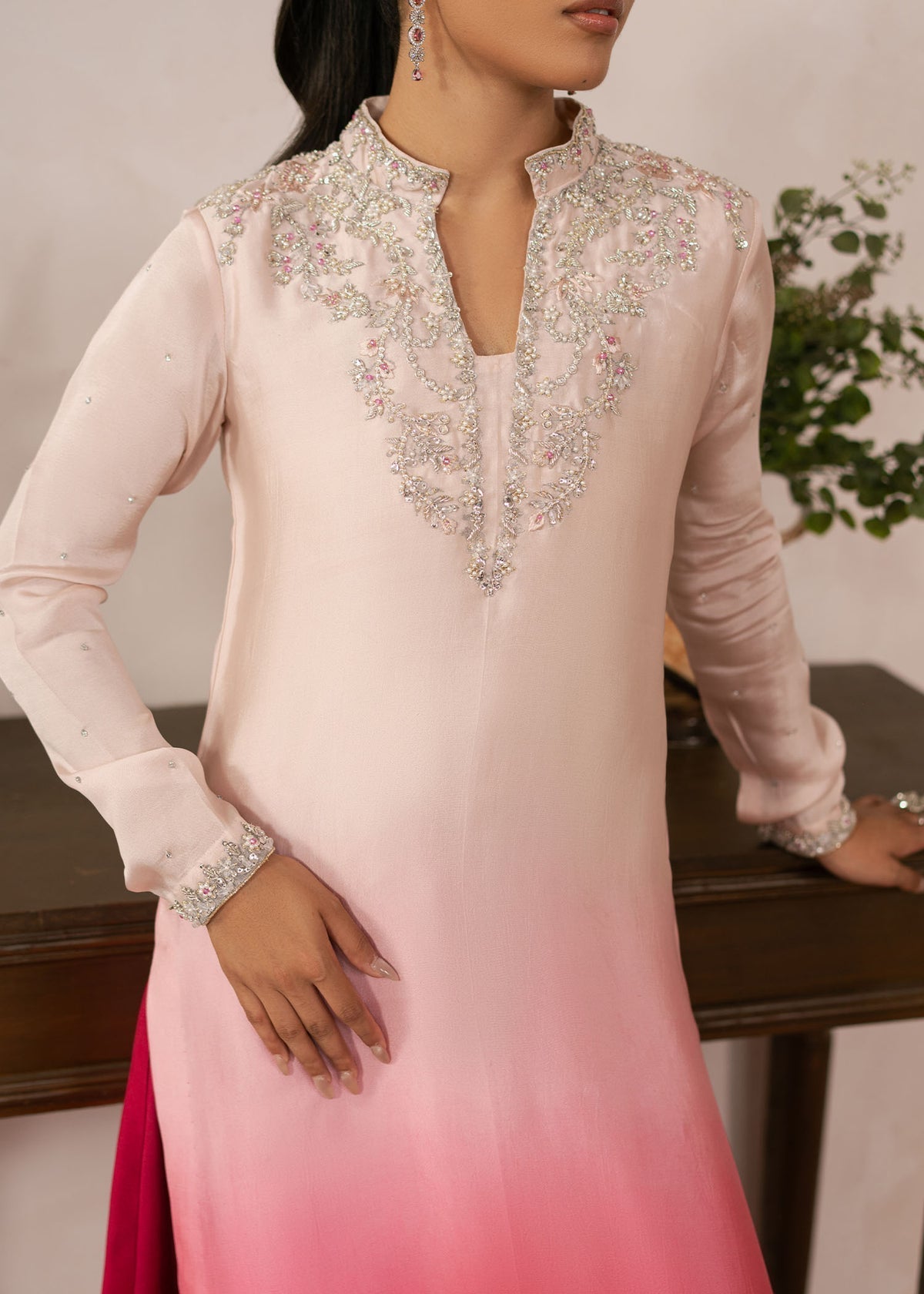 Dastoor | Rania Luxury Pret 25 | Coral - Official Dastoor stockist in UK - Sakeena London