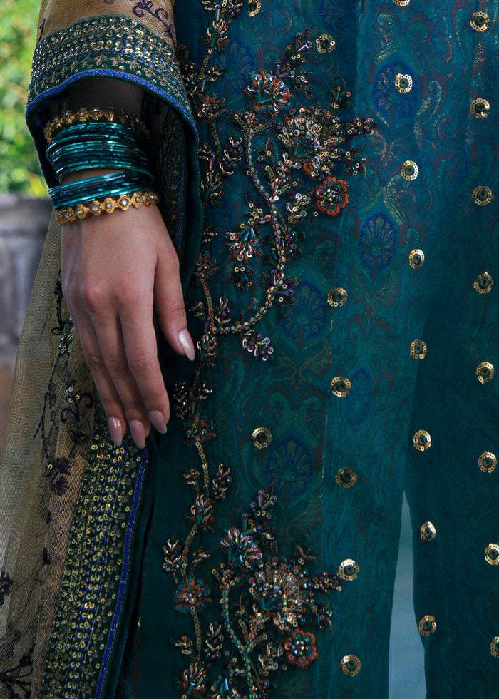 Laj by Lajwanti | Runaway Formals 25 | Teal Aura - Official Laj by Lajwanti stockist in UK - Sakeena London
