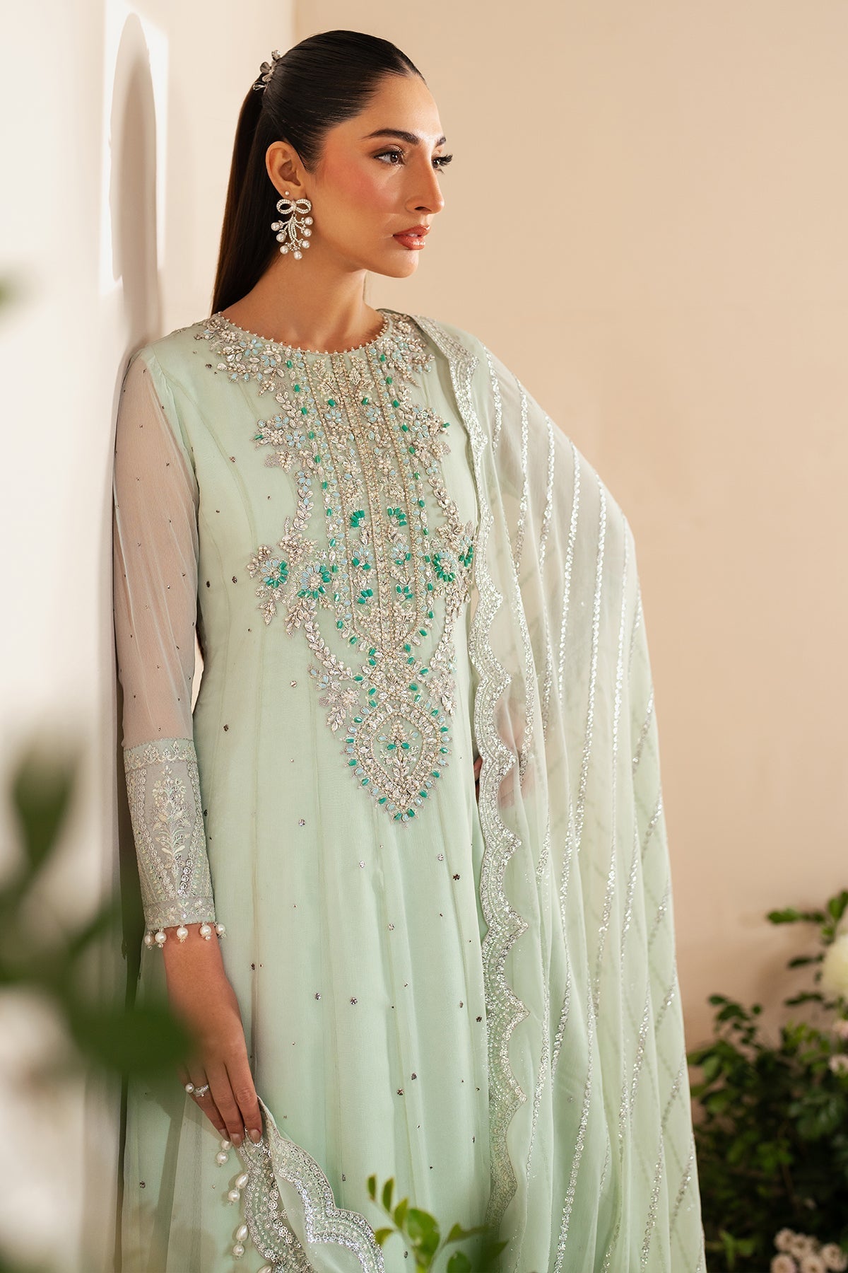 Alizeh | Handcrafted Eid Edit 25 | AF-HM-4035-Rimel - Official Alizeh stockist in UK - Sakeena London