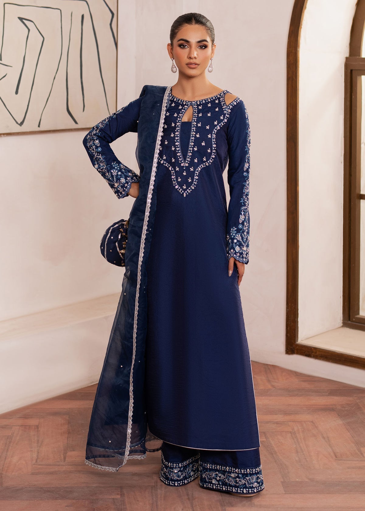 Dastoor | Rania Luxury Pret 25 | Celine - Official Dastoor stockist in UK - Sakeena London