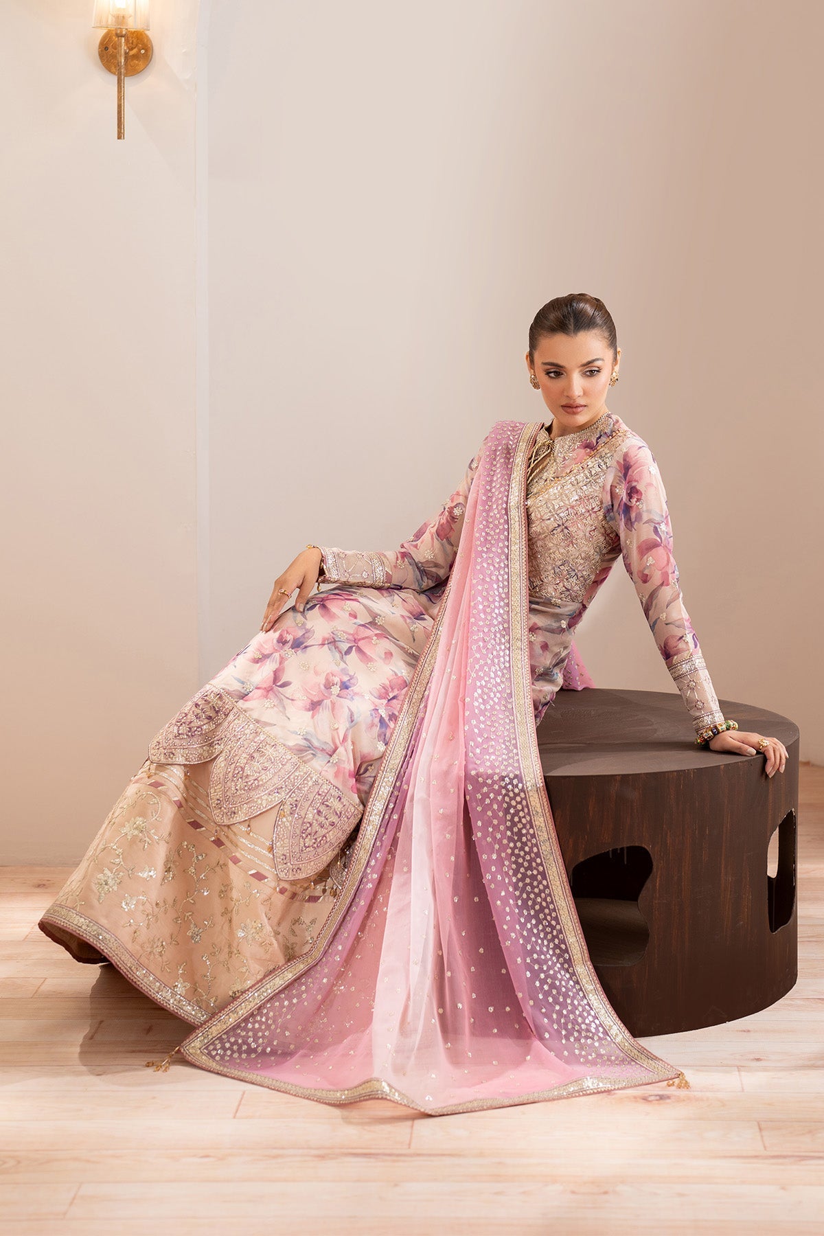 Alizeh | Fleur Chiffon | AF-CH-2193-Dina - Official Alizeh stockist in UK - Sakeena London