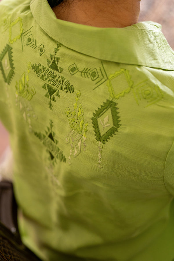 Sahar | Pre Essential Emb Edit | Celadon bliss - Official Sahar stockist in UK - Sakeena London