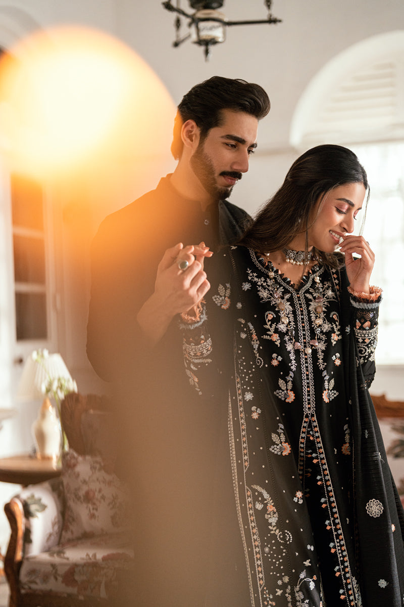 Qalamkar | Luxury Lawn Eid Edit | SB-03 Misha - Official Qalamkar stockist in UK - Sakeena London
