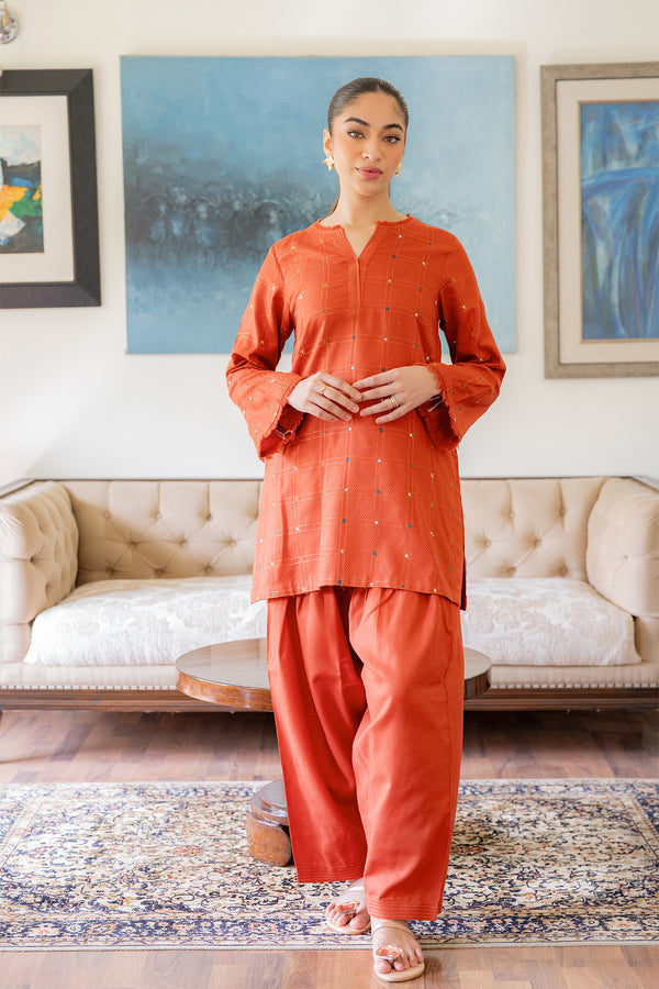 Sahar | Pre Essential Emb Edit | Mandarin Mist - Official Sahar stockist in UK - Sakeena London