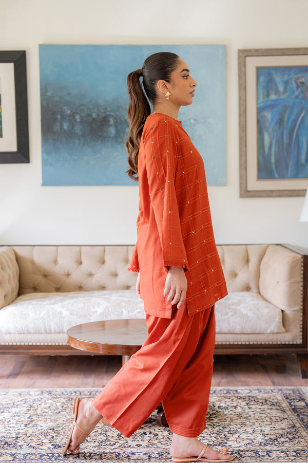 Sahar | Pre Essential Emb Edit | Mandarin Mist - Official Sahar stockist in UK - Sakeena London