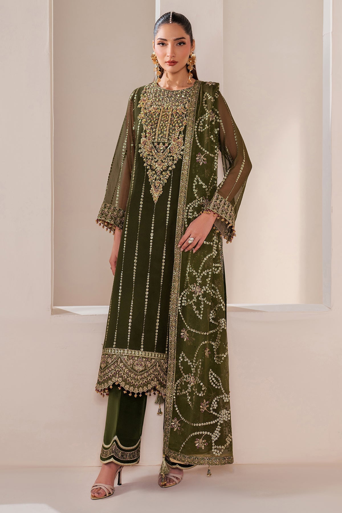 Alizeh | Handcrafted Eid Edit 25 | AF-HM-4033-Olivia - Official Alizeh stockist in UK - Sakeena London