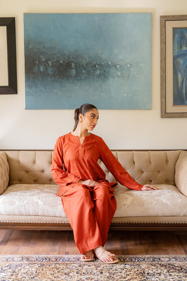 Sahar | Pre Essential Emb Edit | Mandarin Mist - Official Sahar stockist in UK - Sakeena London