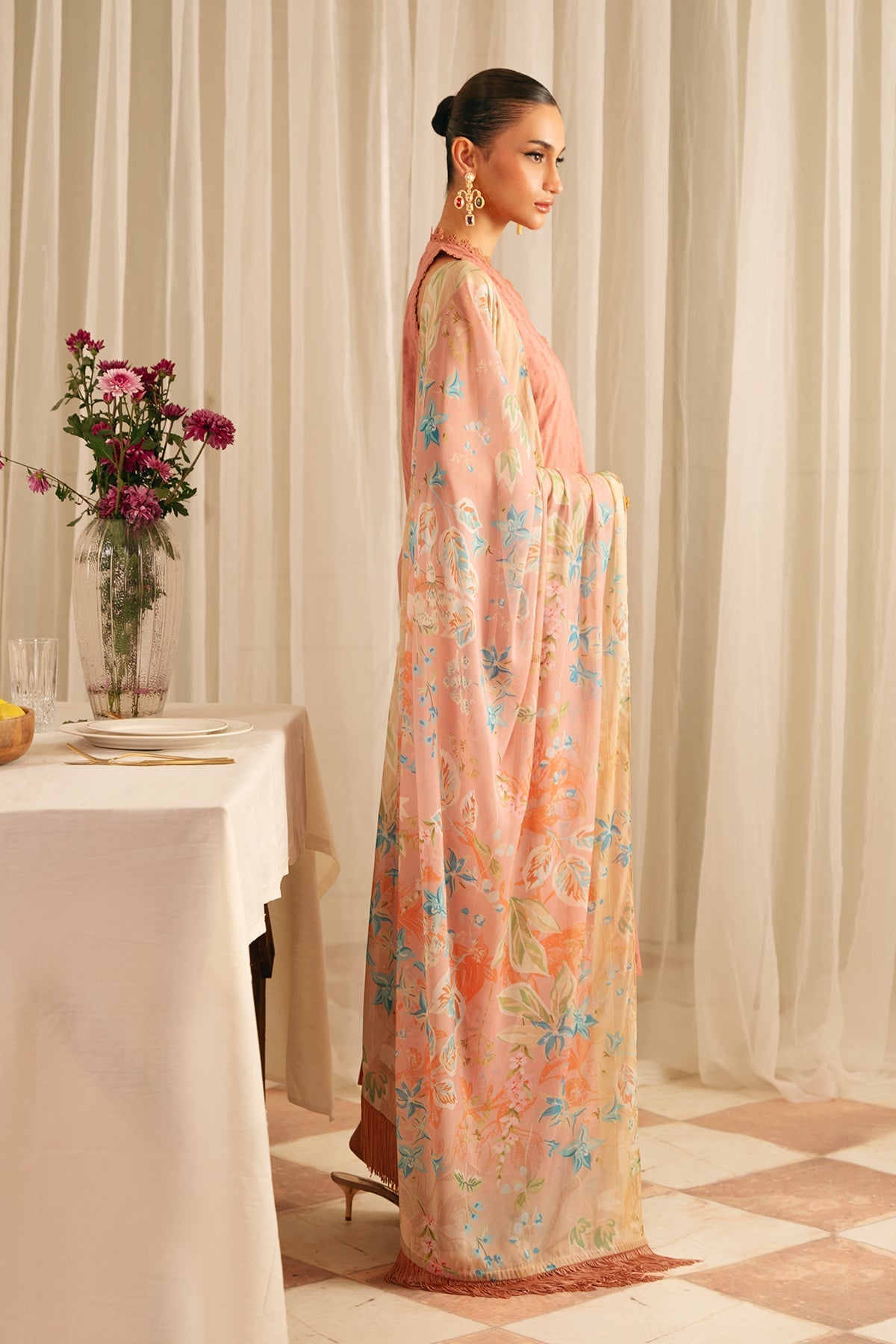 Sahar | Festive Edit | Peach Blossom - Official Sahar stockist in UK - Sakeena London