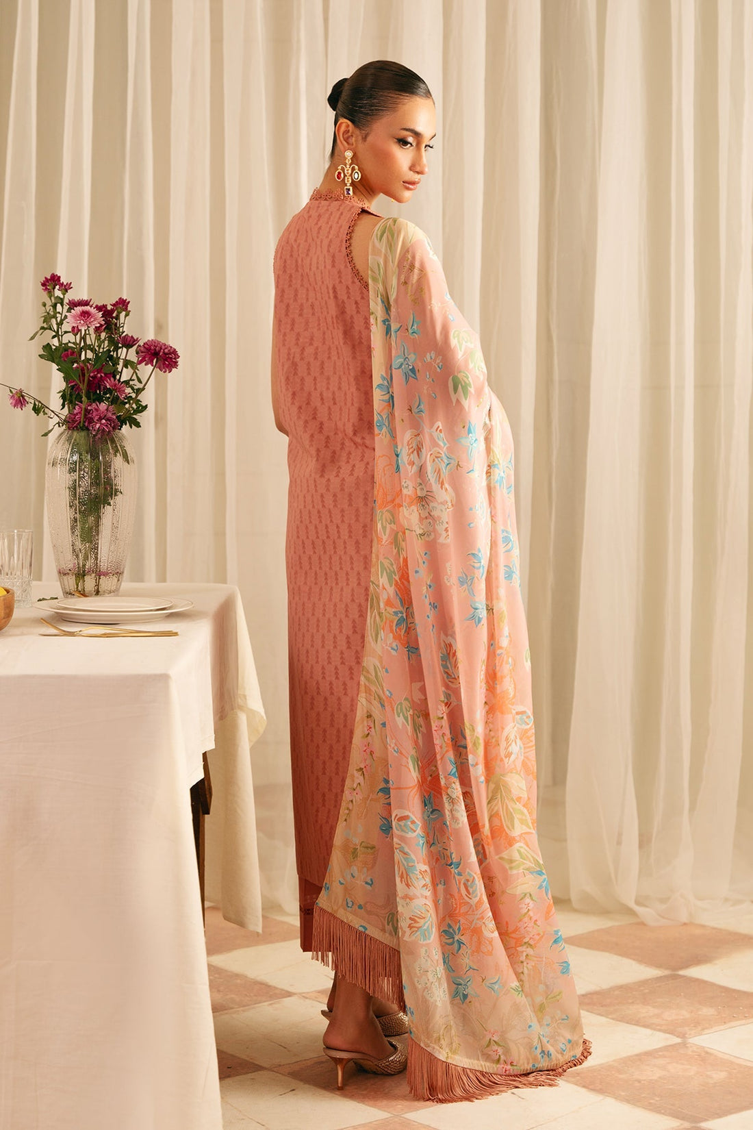 Sahar | Festive Edit | Peach Blossom - Official Sahar stockist in UK - Sakeena London