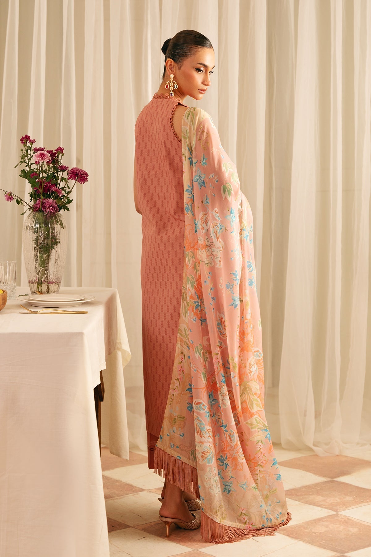 Sahar | Festive Edit | Peach Blossom - Official Sahar stockist in UK - Sakeena London