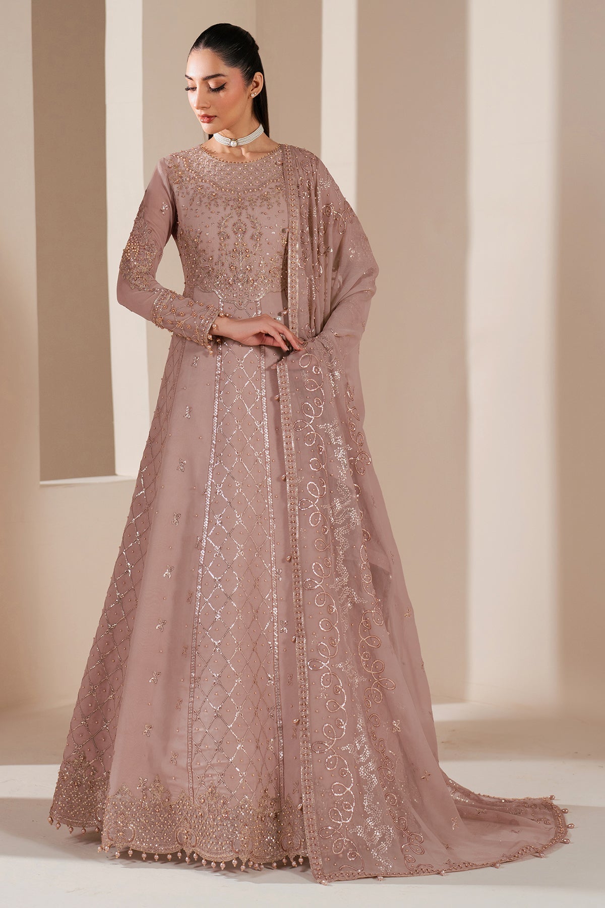 Alizeh | Handcrafted Eid Edit 25 | AF-HM-4031-Saffron - Official Alizeh stockist in UK - Sakeena London