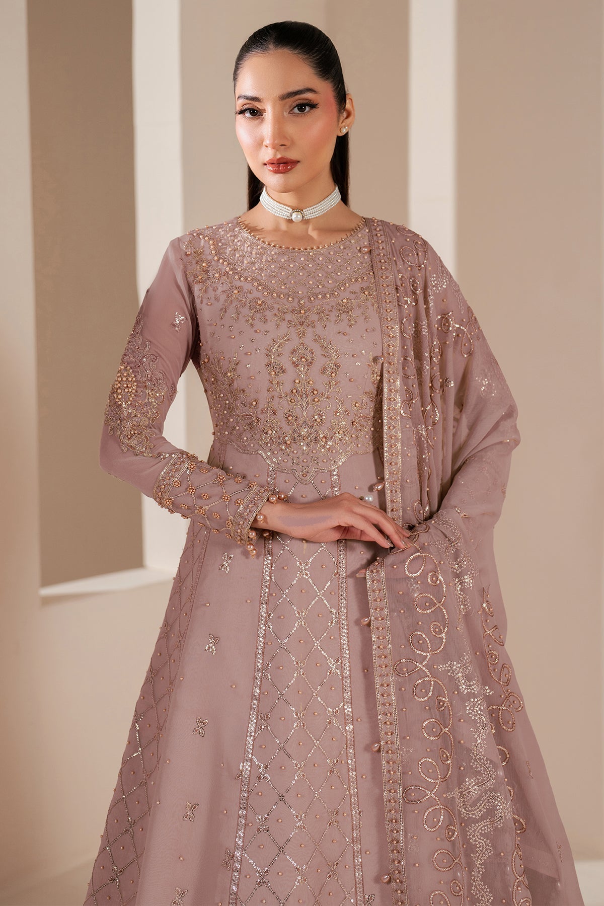 Alizeh | Handcrafted Eid Edit 25 | AF-HM-4031-Saffron - Official Alizeh stockist in UK - Sakeena London