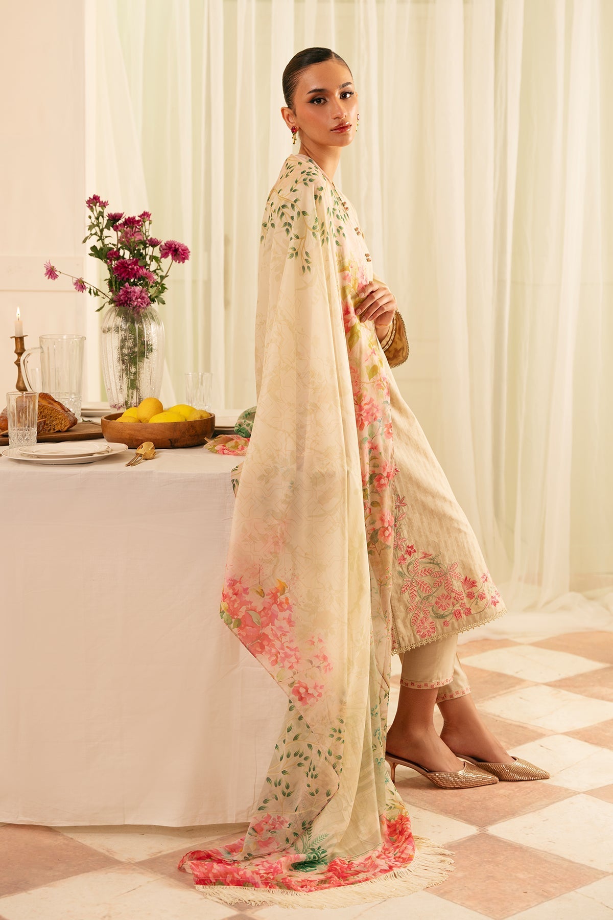 Sahar | Festive Edit | Botanic Beige - Official Sahar stockist in UK - Sakeena London