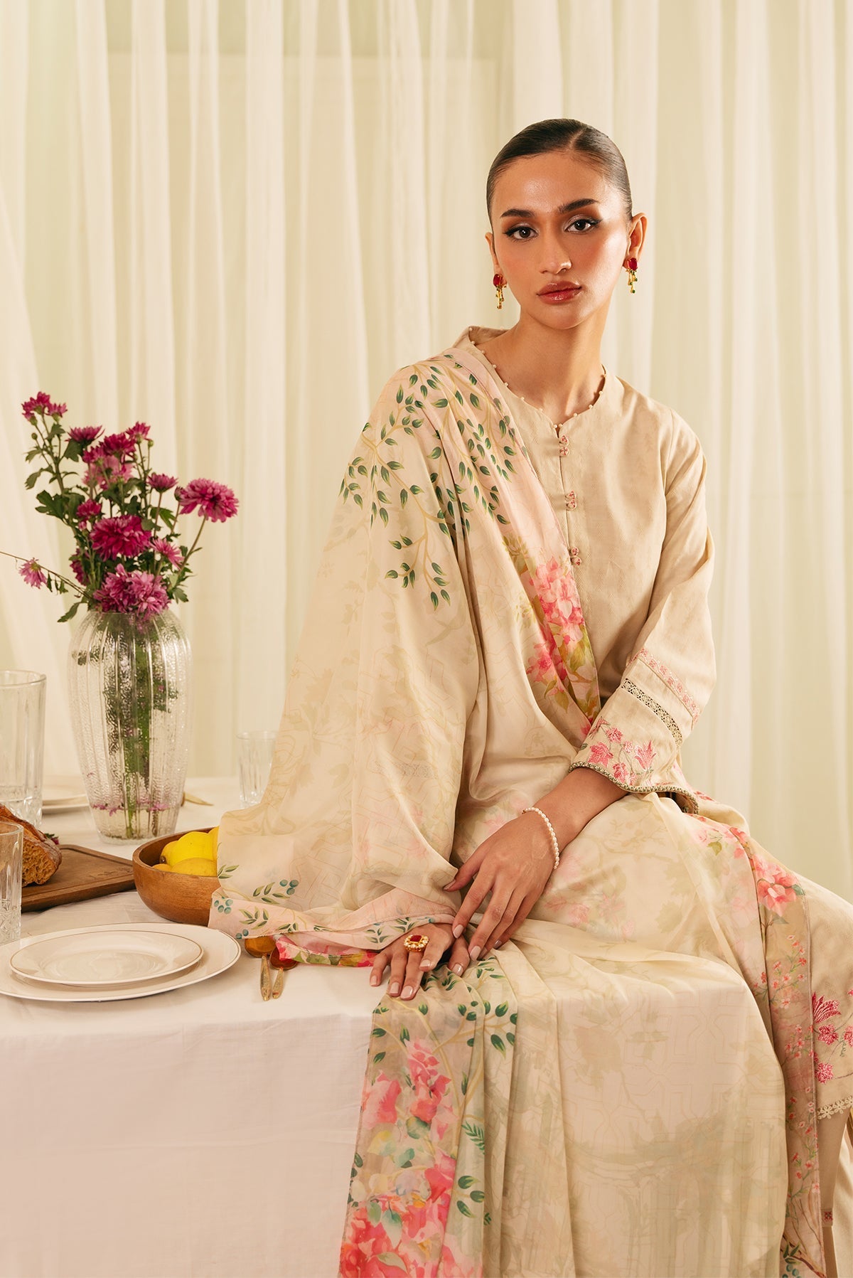 Sahar | Festive Edit | Botanic Beige - Official Sahar stockist in UK - Sakeena London