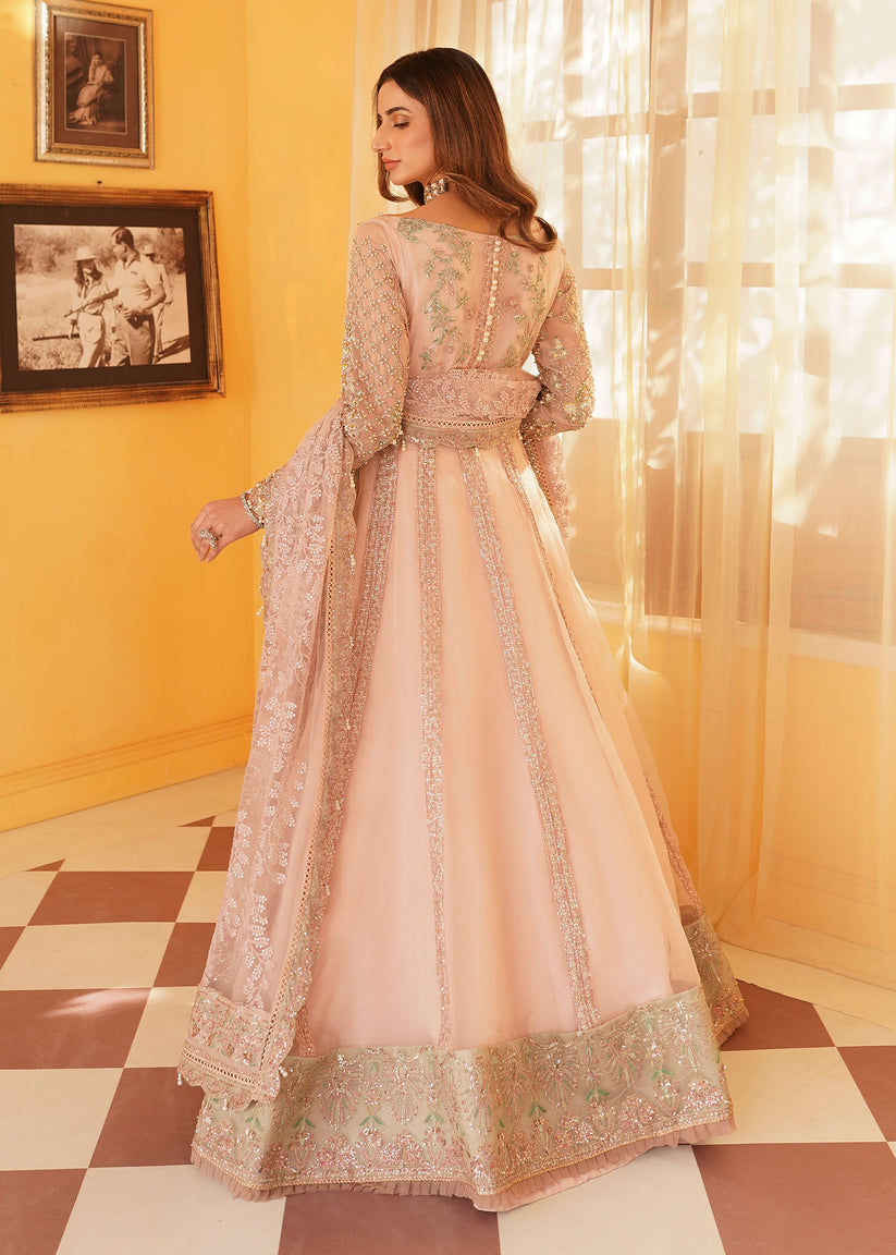 Mehak Yaqoob | Serene Wedding Formals | Salmon Pink - Official Mehak Yaqoob stockist in UK - Sakeena London