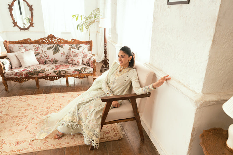 Qalamkar | Luxury Lawn Eid Edit | SB-08 Rimsha - Official Qalamkar stockist in UK - Sakeena London