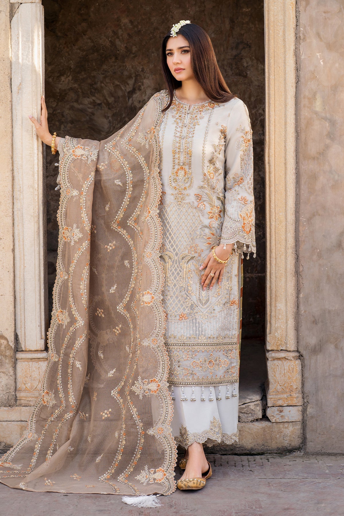 Imrozia Premium | Meeras Luxury Eid 25 | I-223 NEELAM - Official Imrozia Premium stockist in UK - Sakeena London