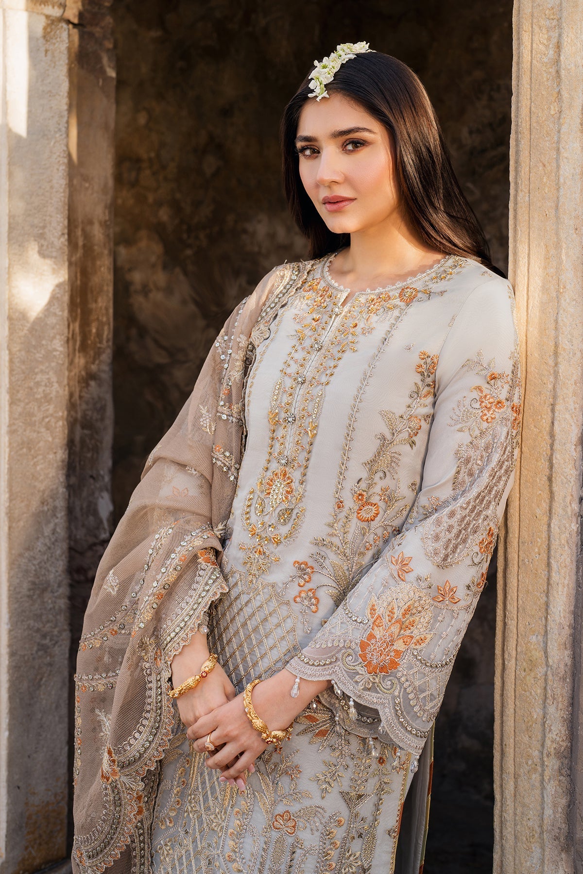 Imrozia Premium | Meeras Luxury Eid 25 | I-223 NEELAM - Official Imrozia Premium stockist in UK - Sakeena London