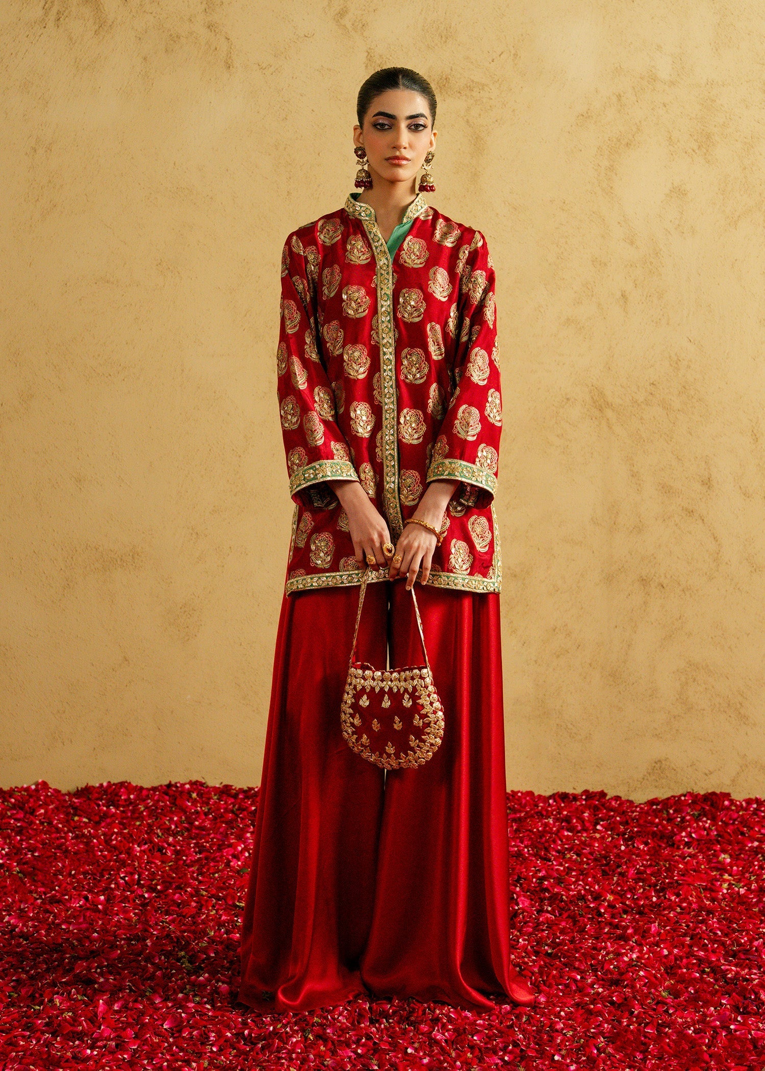 Mahgul | Chanderi Eid Edit | Blush Ember