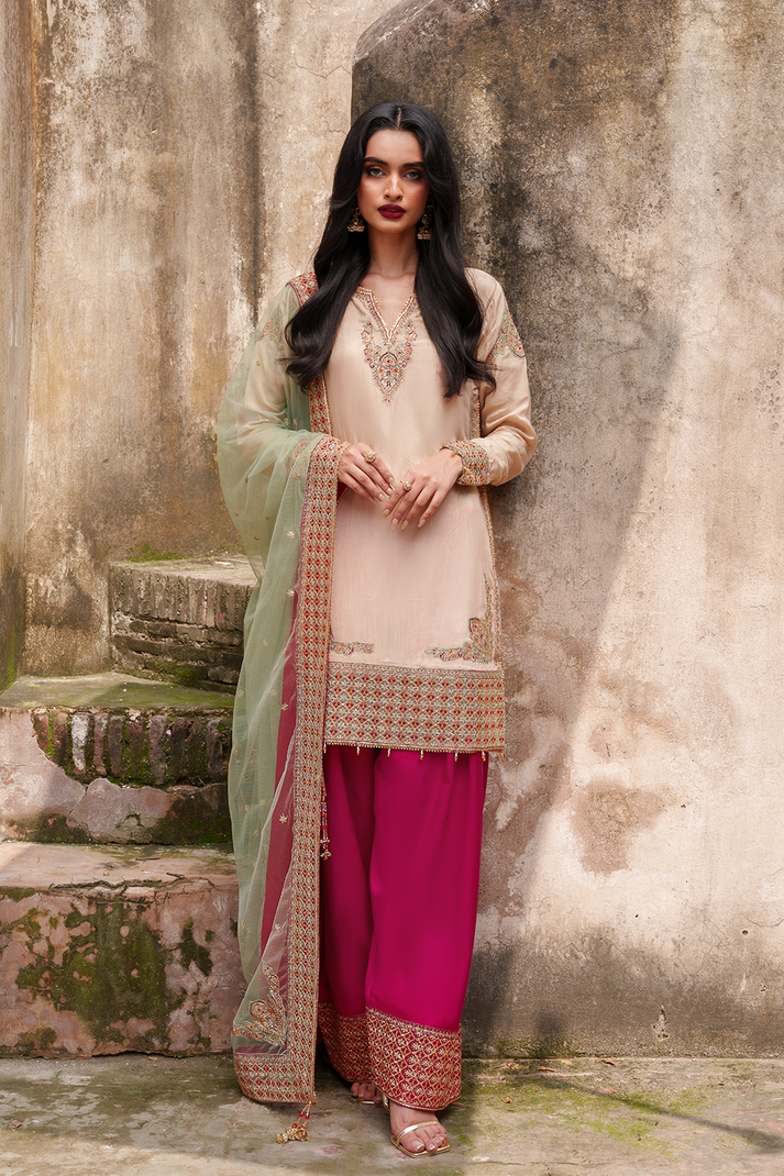 Saad Shaikh | Zaria Festive Pret 25 | SIERRA - Official Saad Shaikh stockist in UK - Sakeena London