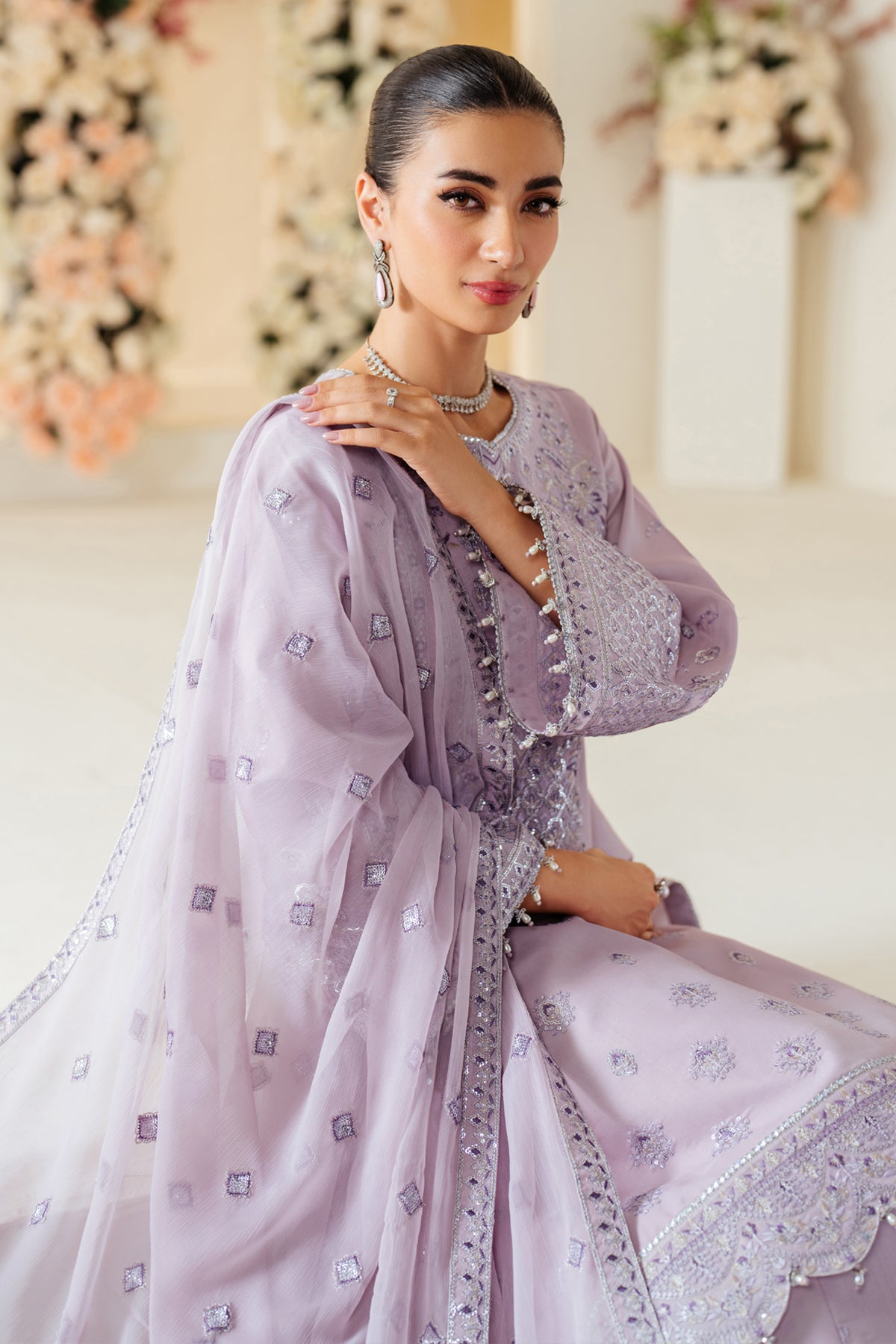 Alizeh | Luxury Raw Silk | AF-RS-02-BERRY - Official Alizeh stockist in UK - Sakeena London