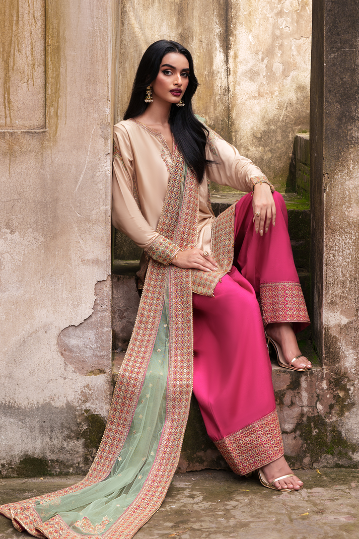 Saad Shaikh | Zaria Festive Pret 25 | SIERRA - Official Saad Shaikh stockist in UK - Sakeena London
