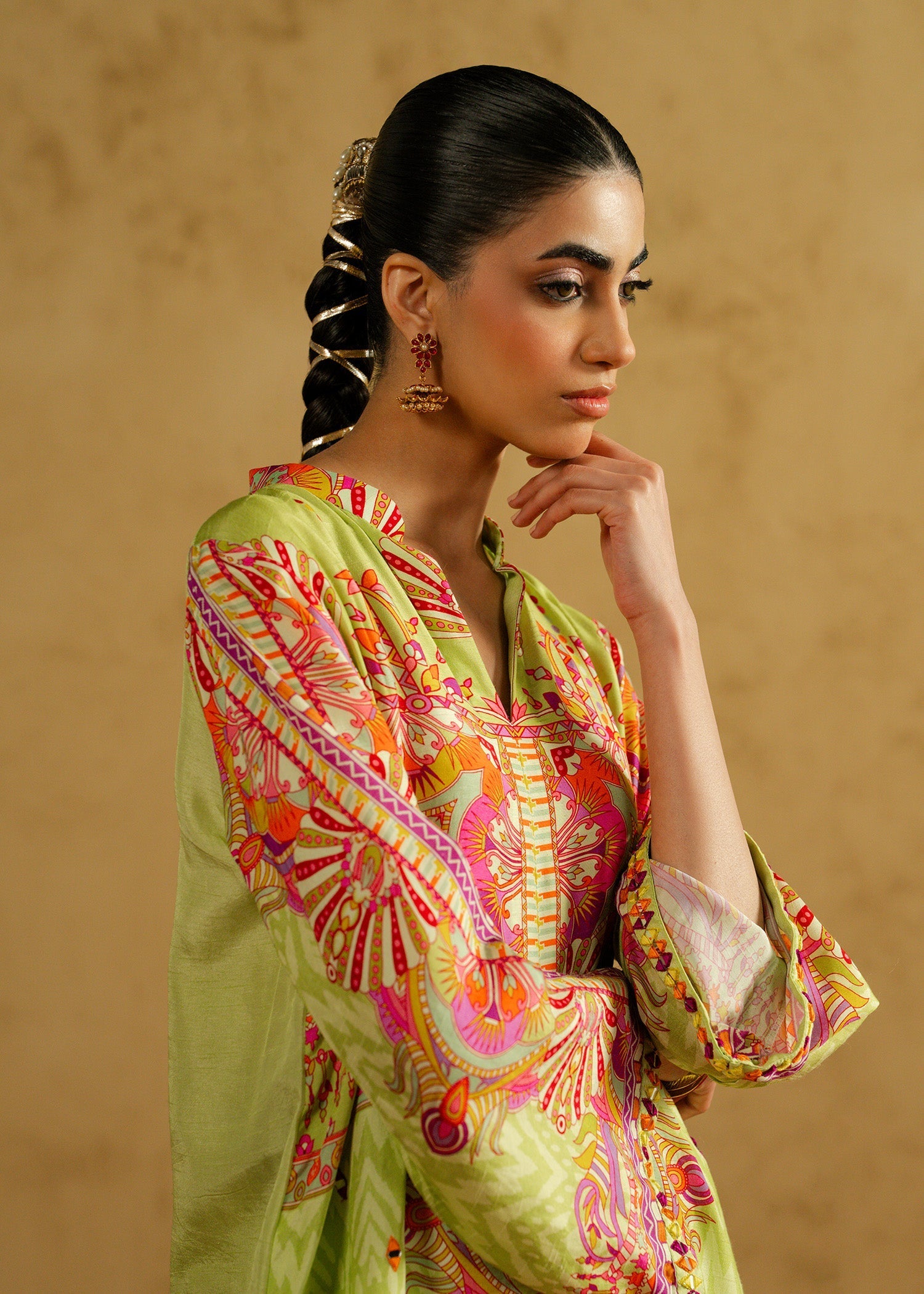 Mahgul | Chanderi Eid Edit | Jade Royale