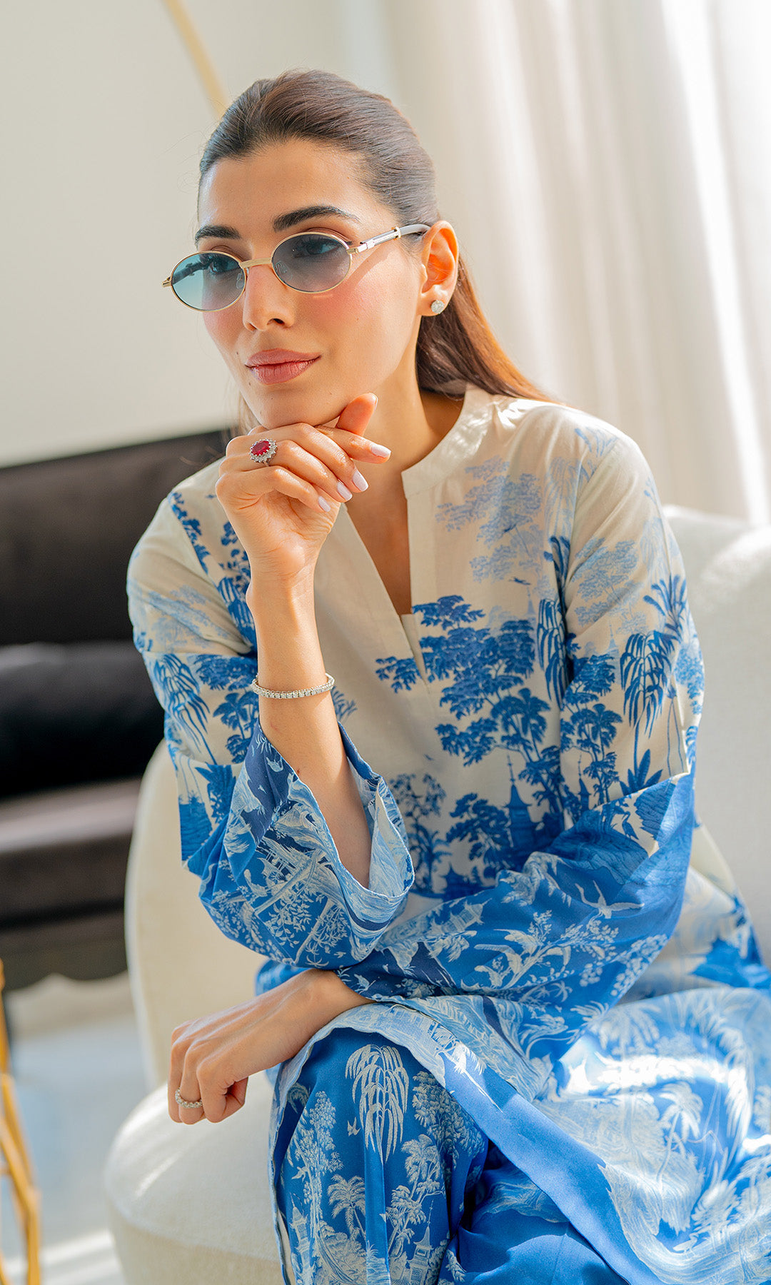 Sahar | Selene Vol 2 | Vignettes in Blue - Official Sahar stockist in UK - Sakeena London