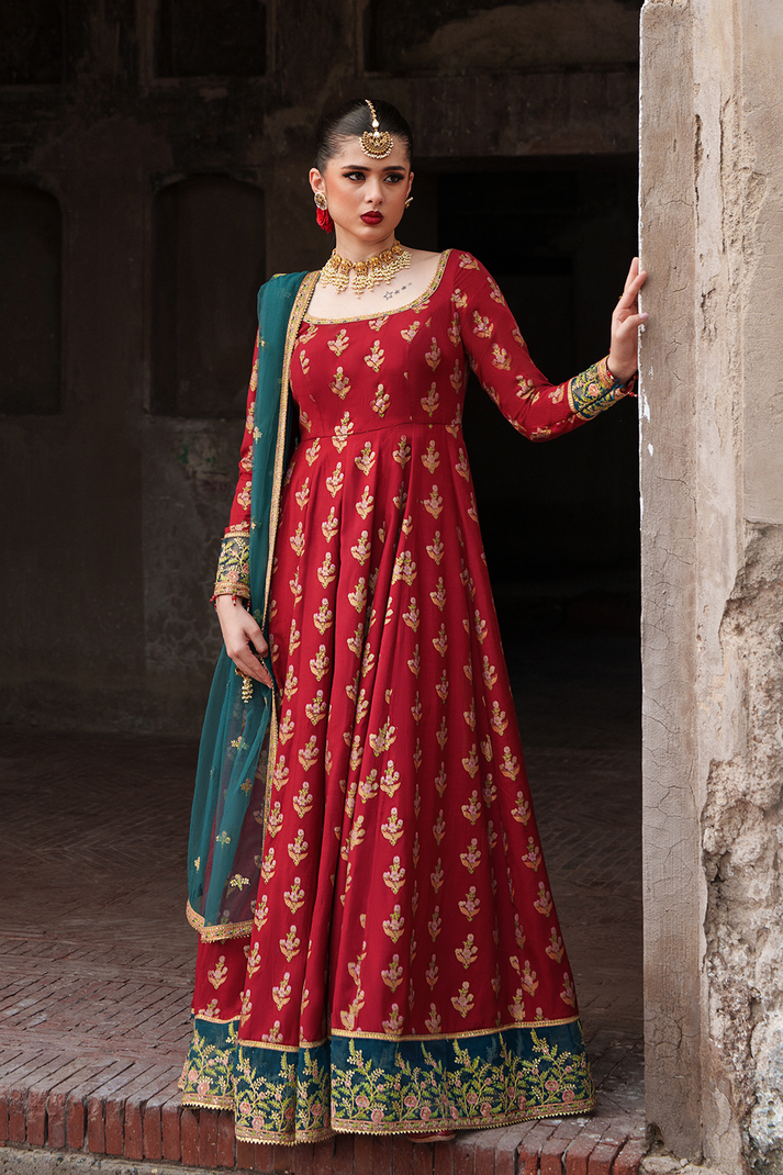 Saad Shaikh | Zaria Festive Pret 25 | SCARLET - Official Saad Shaikh stockist in UK - Sakeena London