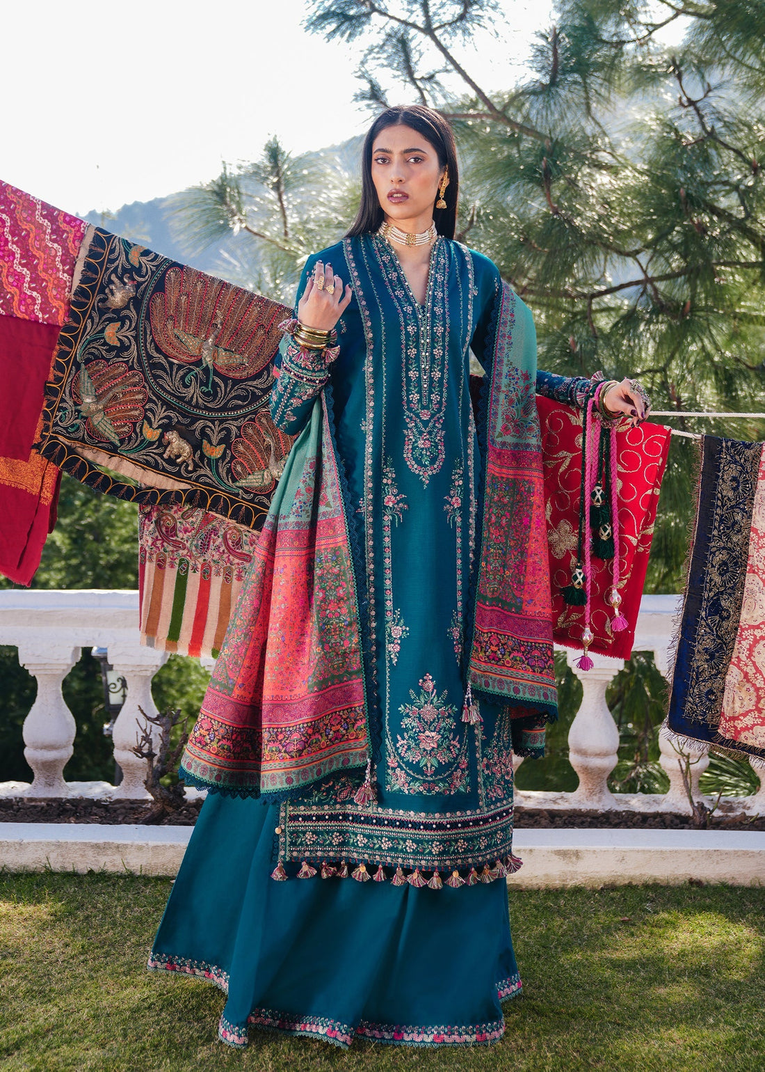 Hussain Rehar | Winter Shawl 24 | Jamil - Official Hussain Rehar stockist in UK - Sakeena London