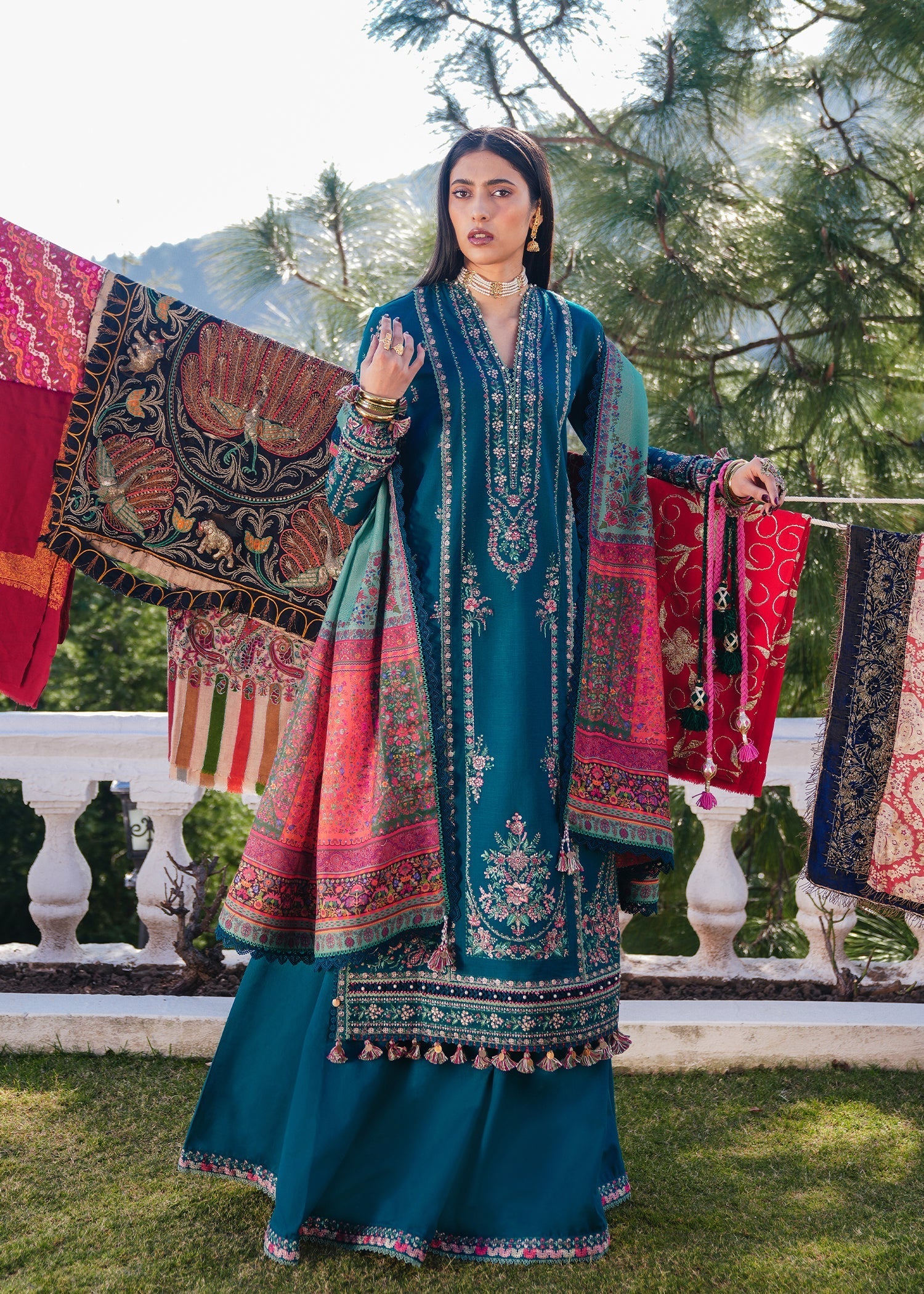 Hussain Rehar | Winter Shawl 24 | Jamil - Official Hussain Rehar stockist in UK - Sakeena London