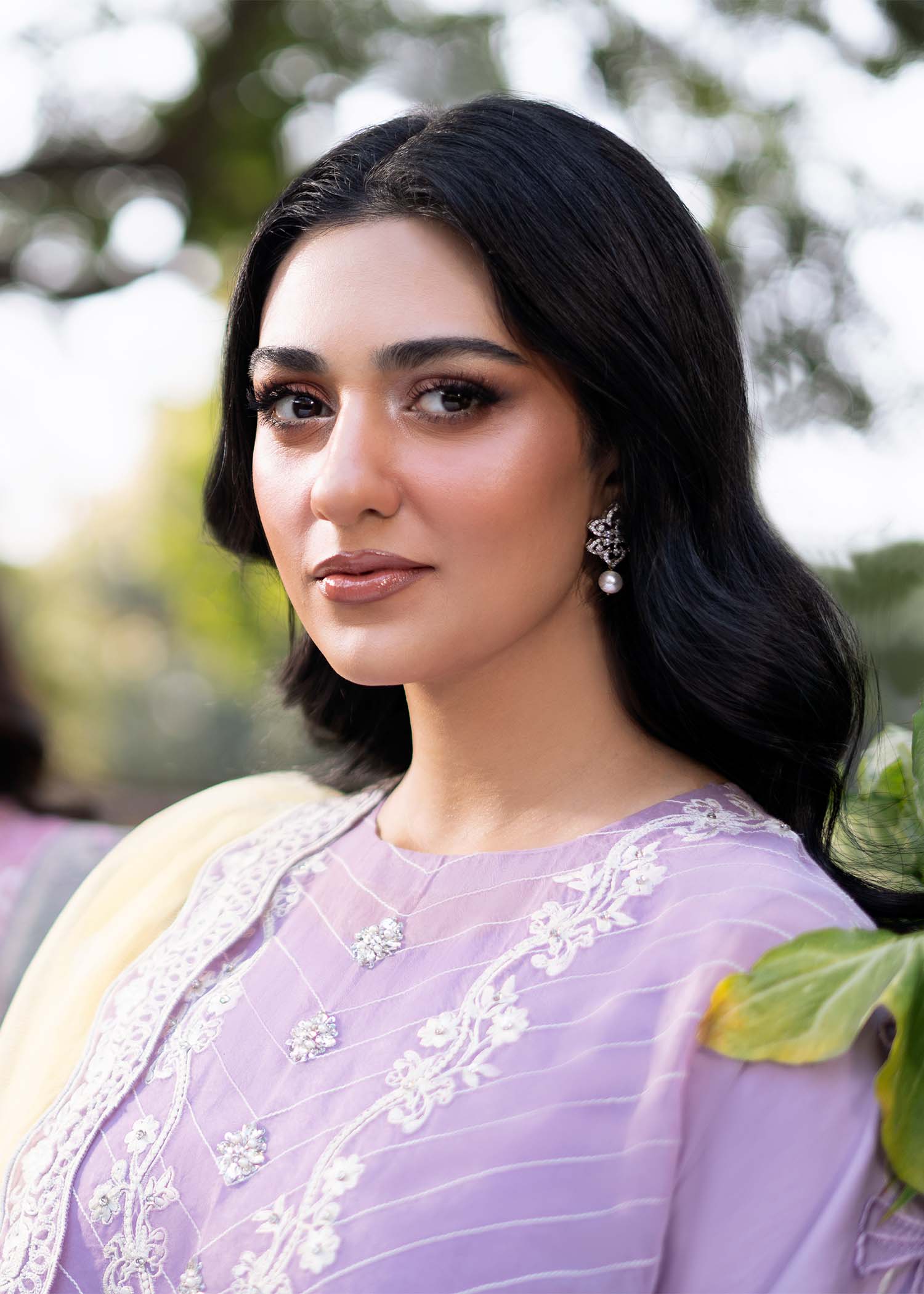 Fozia Khalid | Blossom Festive Lawn 25 | Iris - Official Fozia Khalid stockist in UK - Sakeena London