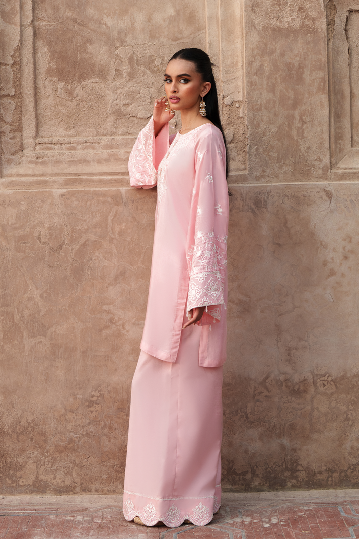 Saad Shaikh | Zaria Festive Pret 25 | BLUSH - Official Saad Shaikh stockist in UK - Sakeena London