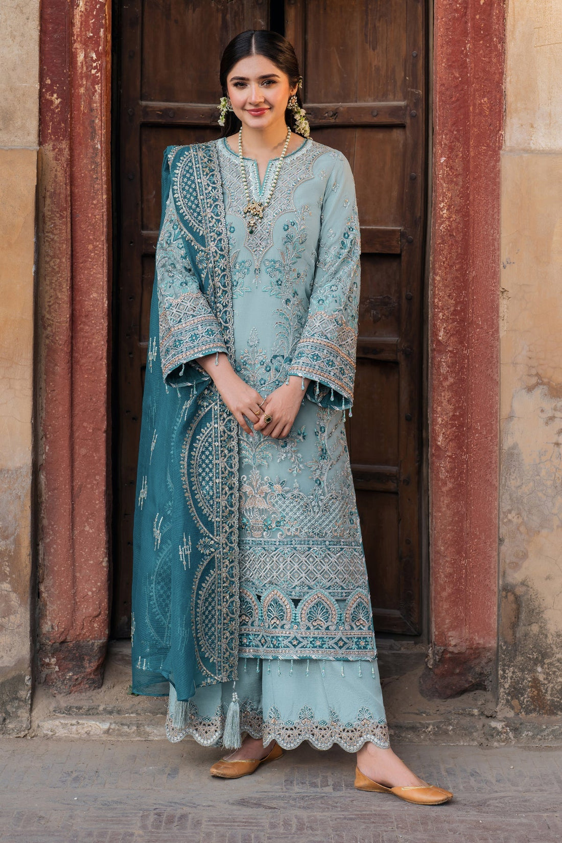 Imrozia Premium | Meeras Luxury Eid 25 | I-225 FEROZA - Official Imrozia Premium stockist in UK - Sakeena London